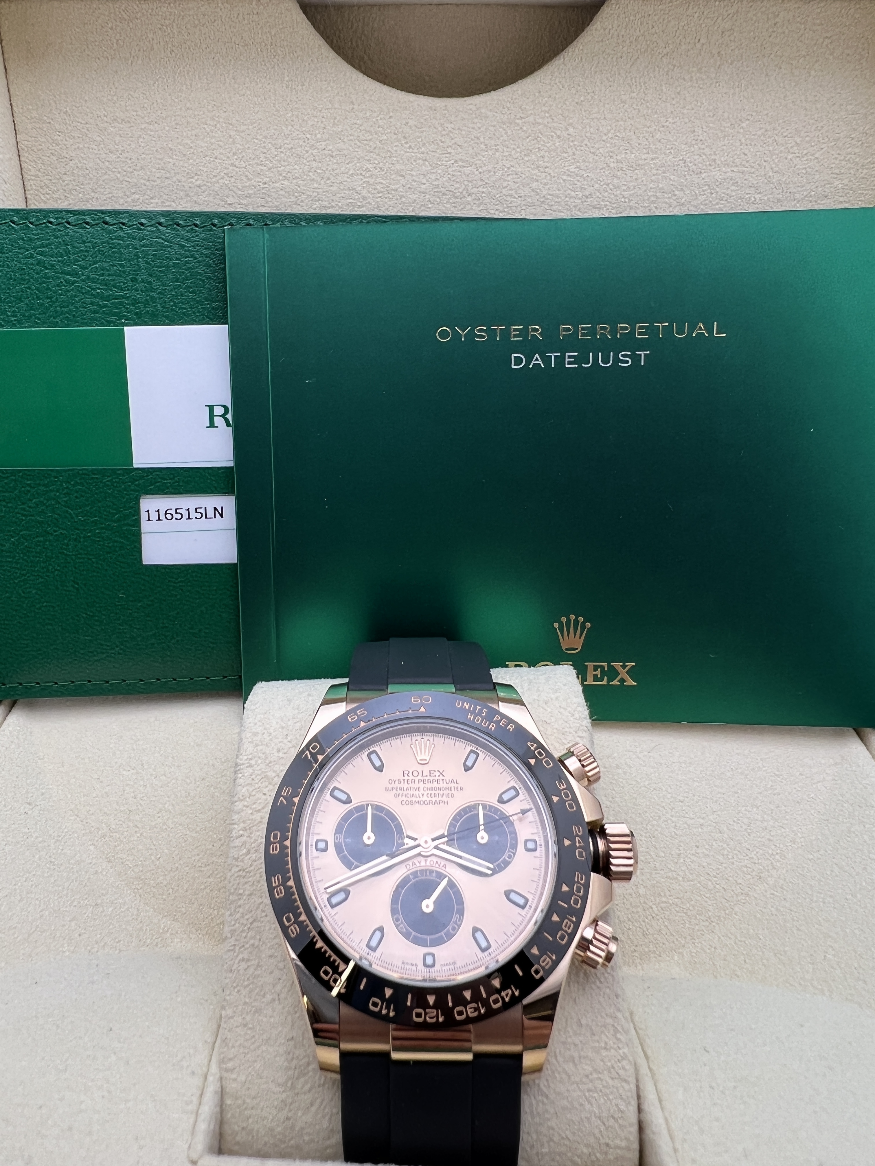 Disney - Yuu☆彡.。 Rolex Daytona 116515LN 40mm Oysterflex 18K Rose Gold Pink