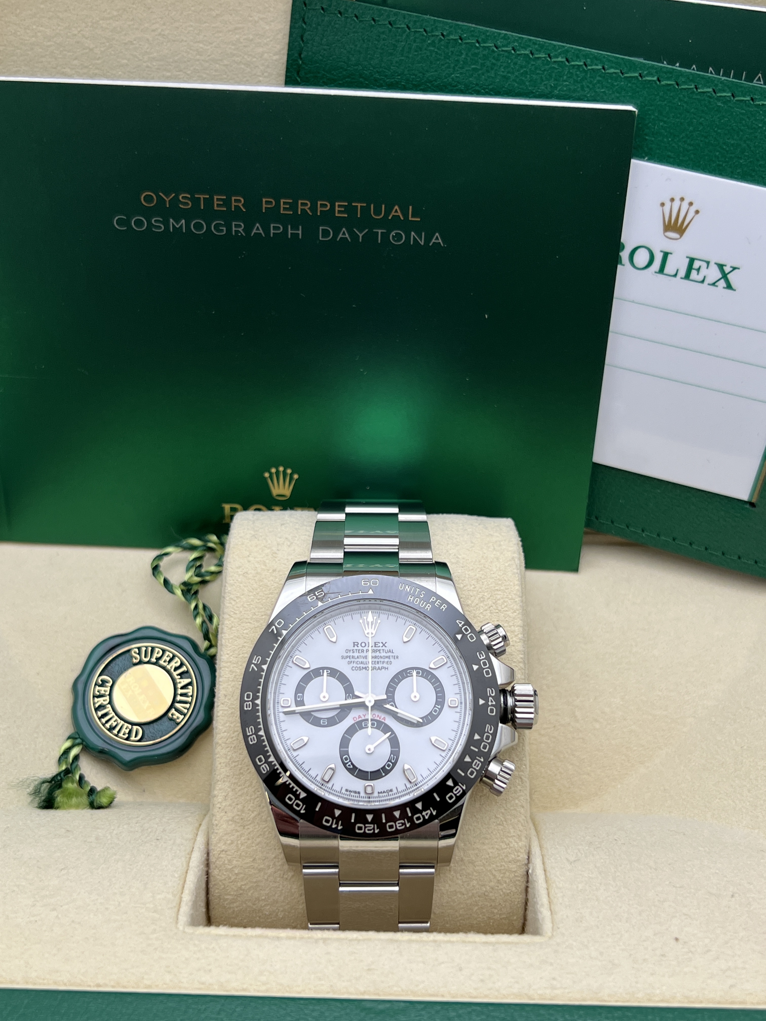 Rolex Daytona 40mm 116500LN White Dial Panda Full Ceramic