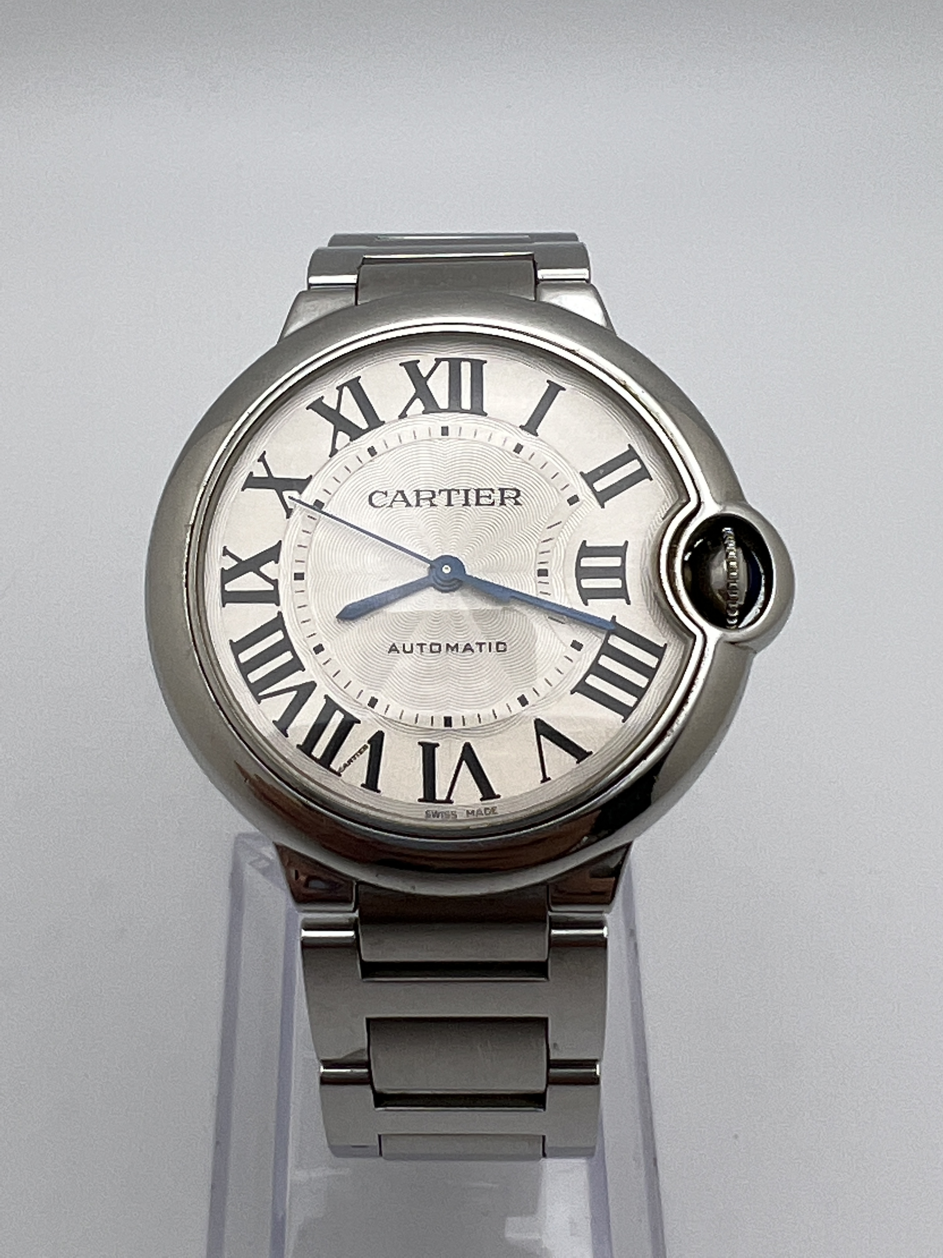 WOW! CARTIER BALLON BLEU LADIES 6CT GENUINE WATCH! Buy Cartier Ballon Bleu WGBB0046 Yellow Gold 36MM Silver  main image 2
