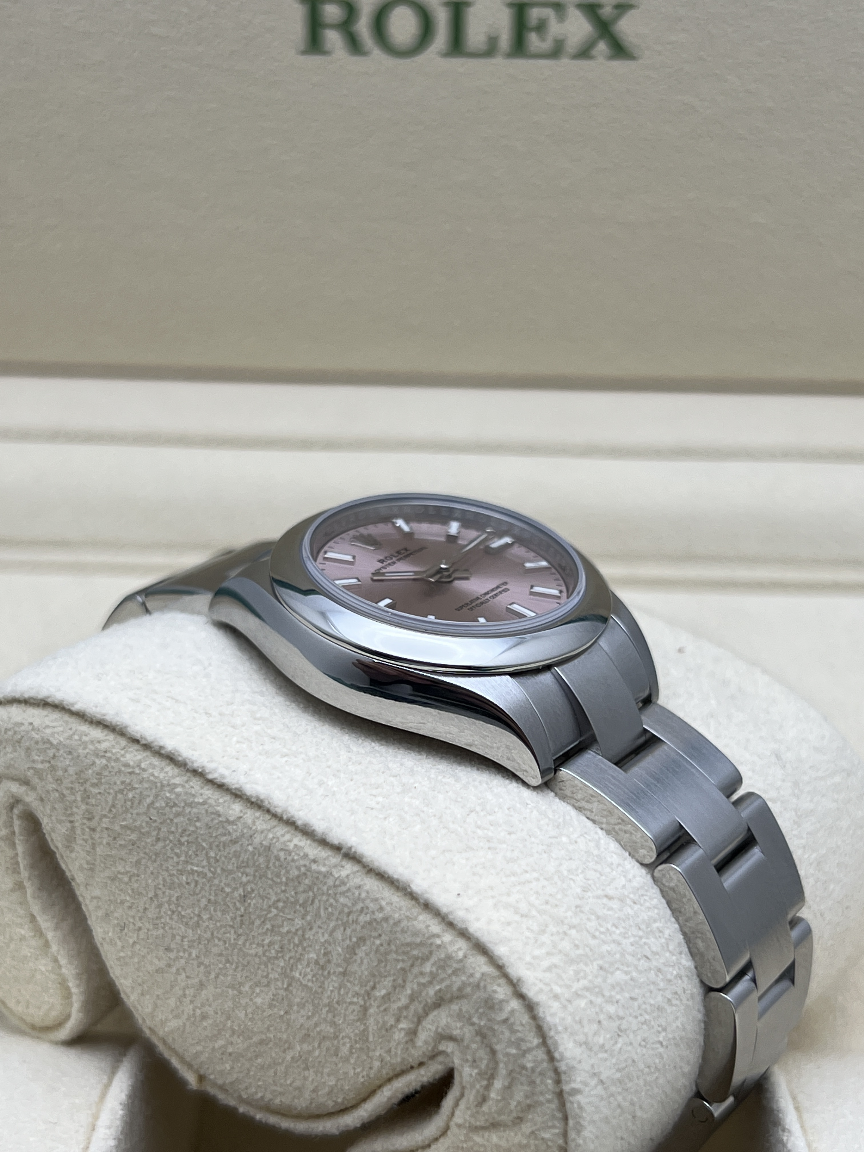 2023 Pristine Rolex Oyster Perpetual 28 276200 Pink Dial
