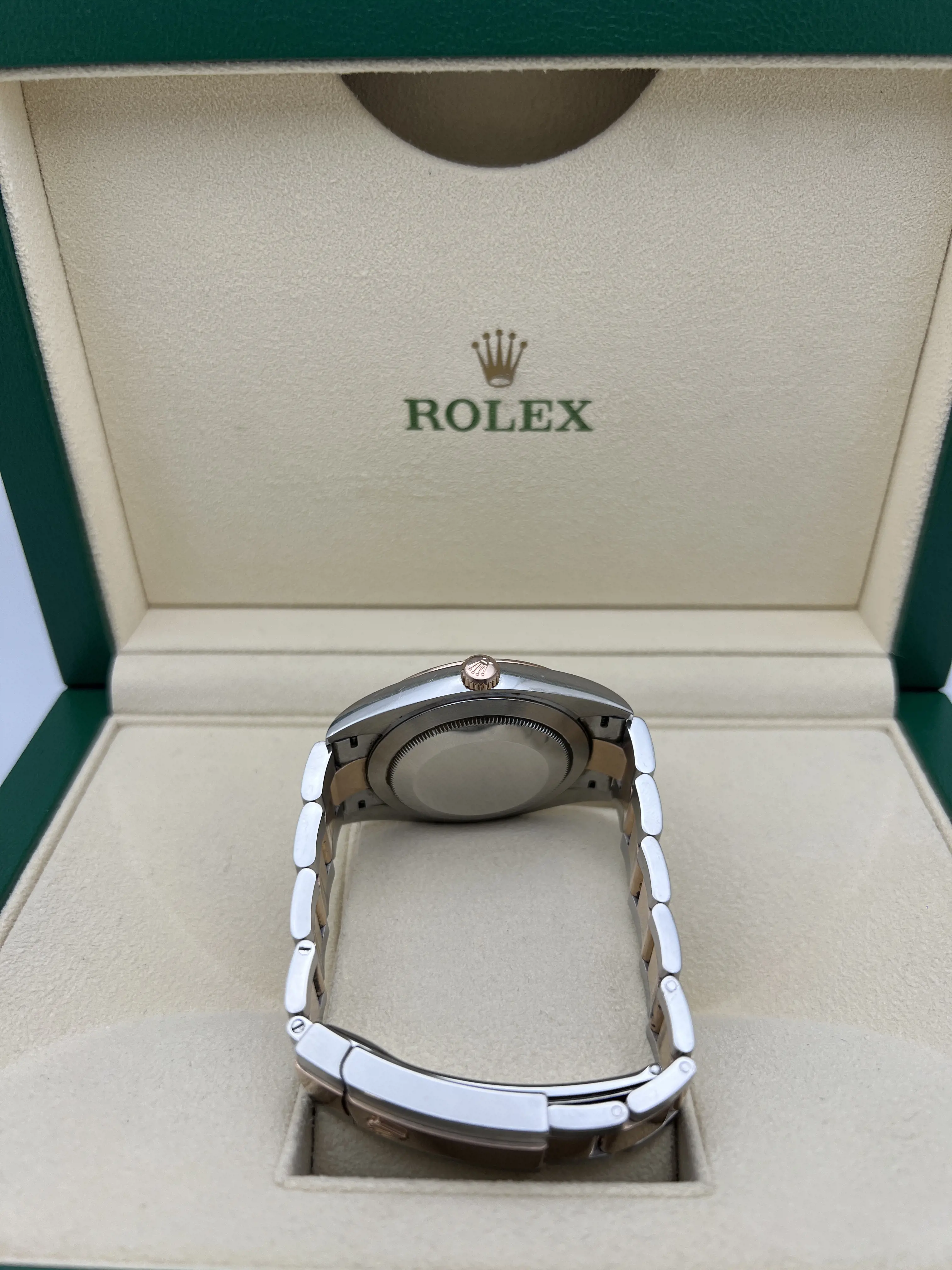 Rolex Datejust 41mm 126301 18K Everose Steel Silver Sundust