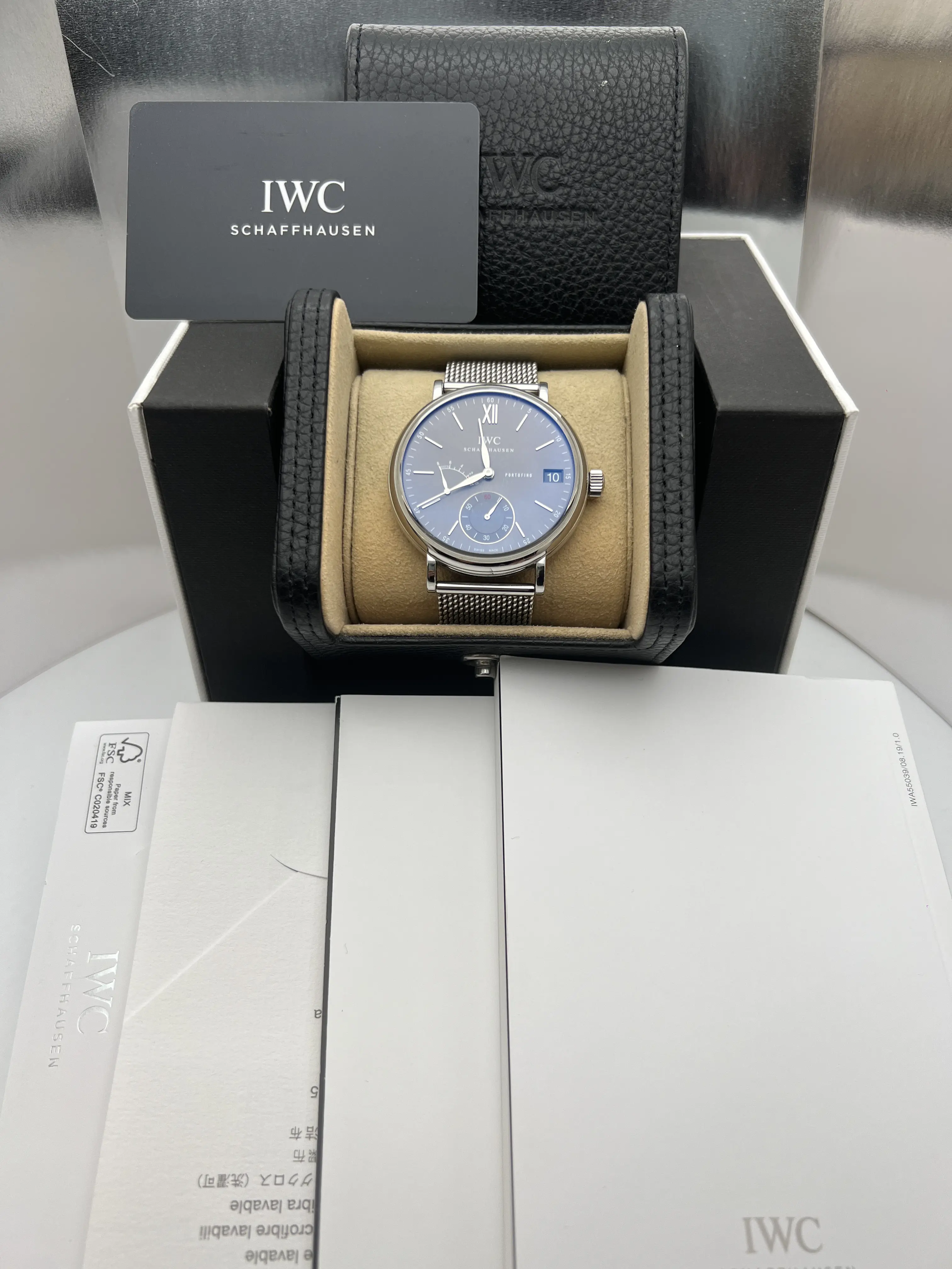 IWC Portofino 8 Day Power Grey Dial 45mm Manual Men Watch IW510115