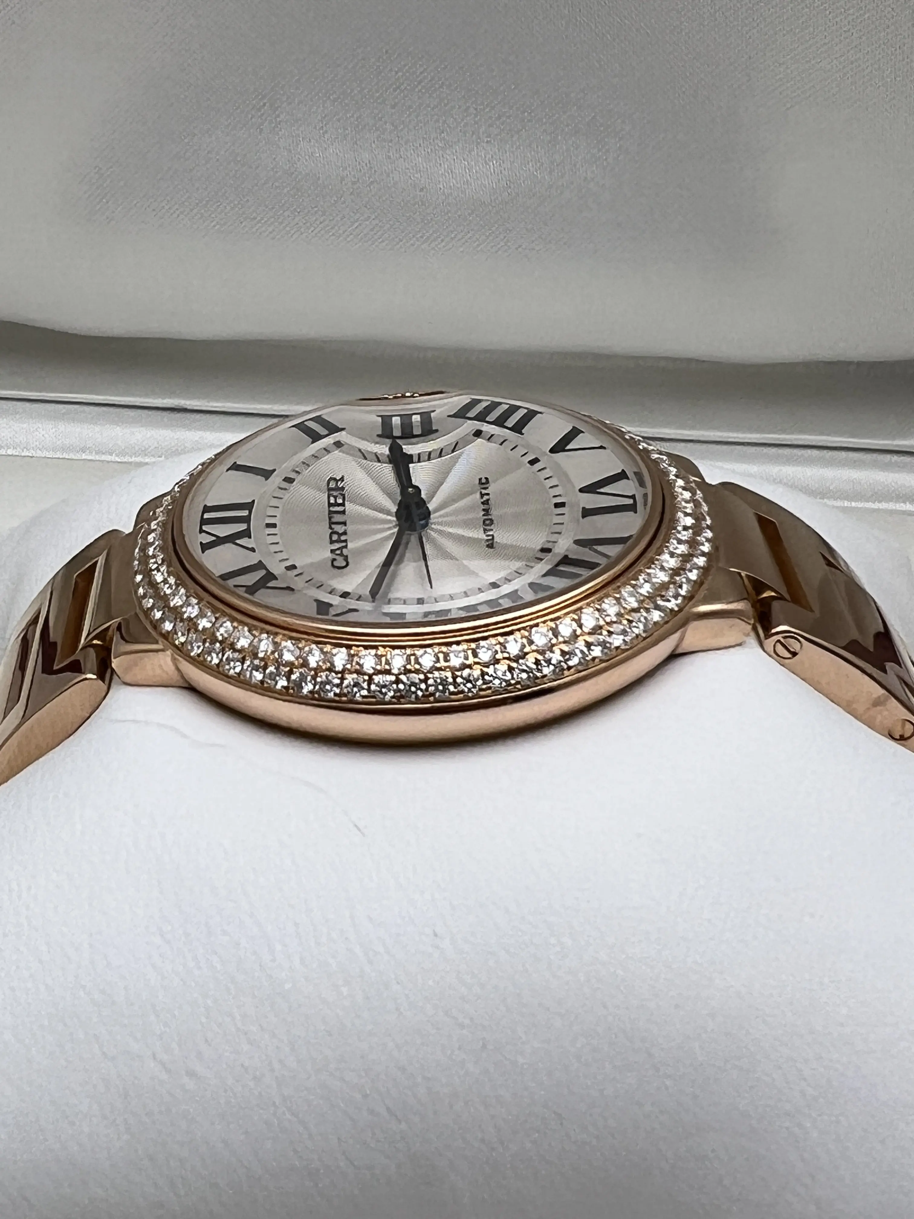 Cartier Ballon Bleu W69004Z2 36mm 18K Rose Gold Custom