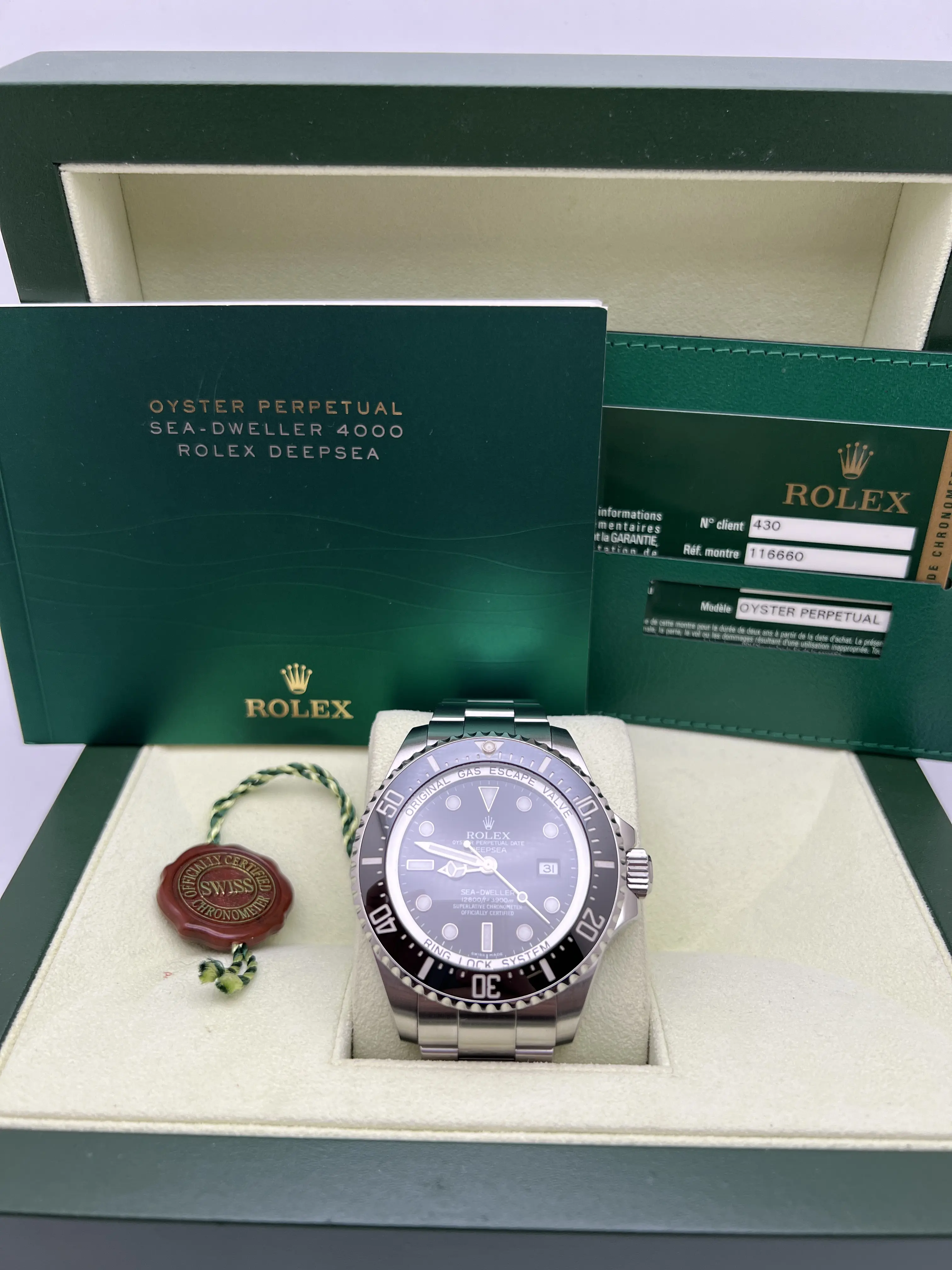 Rolex sea dweller box deals