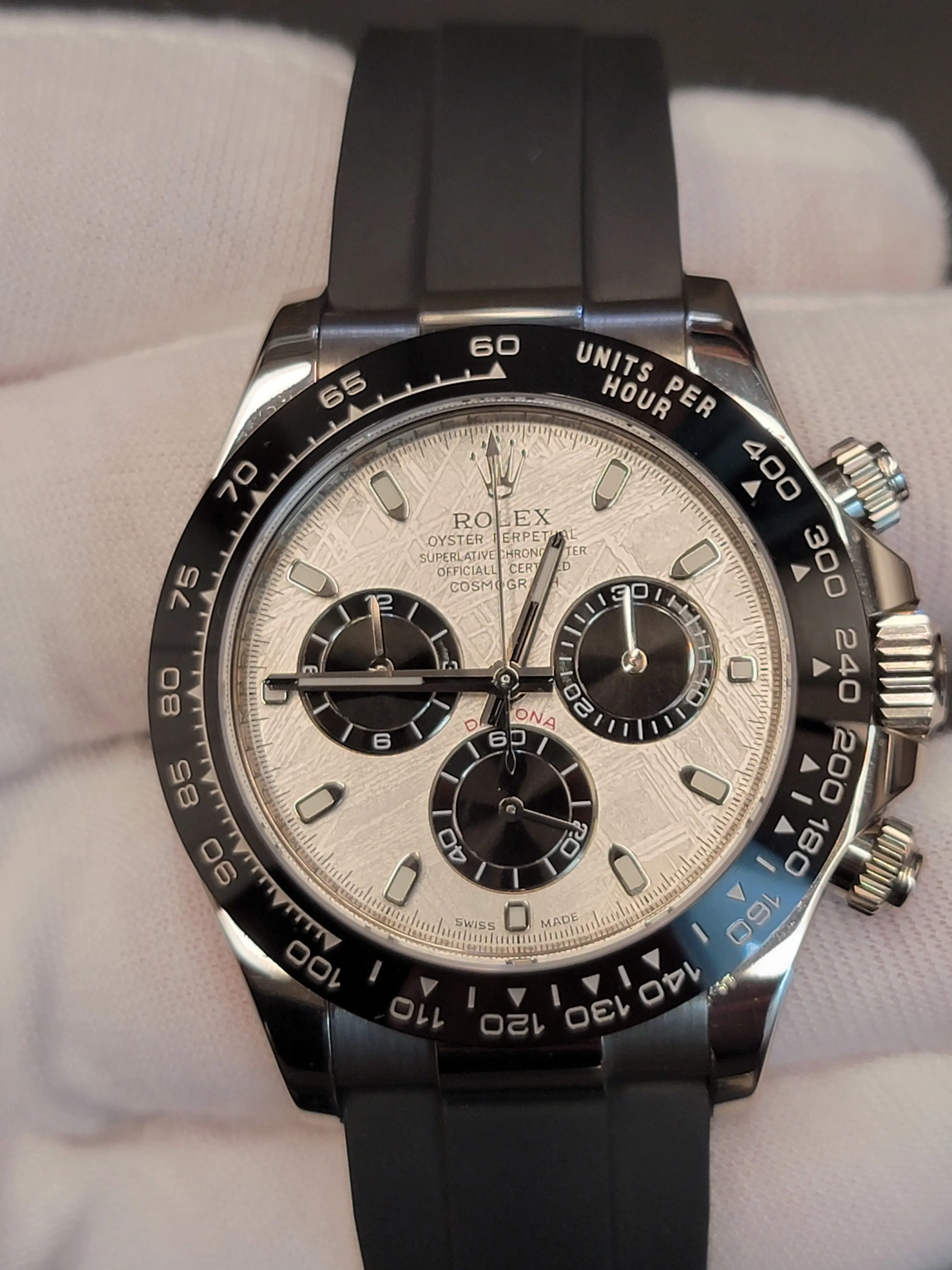 Rolex Daytona 116519LN 18K White Gold Meteorite Panda Dial