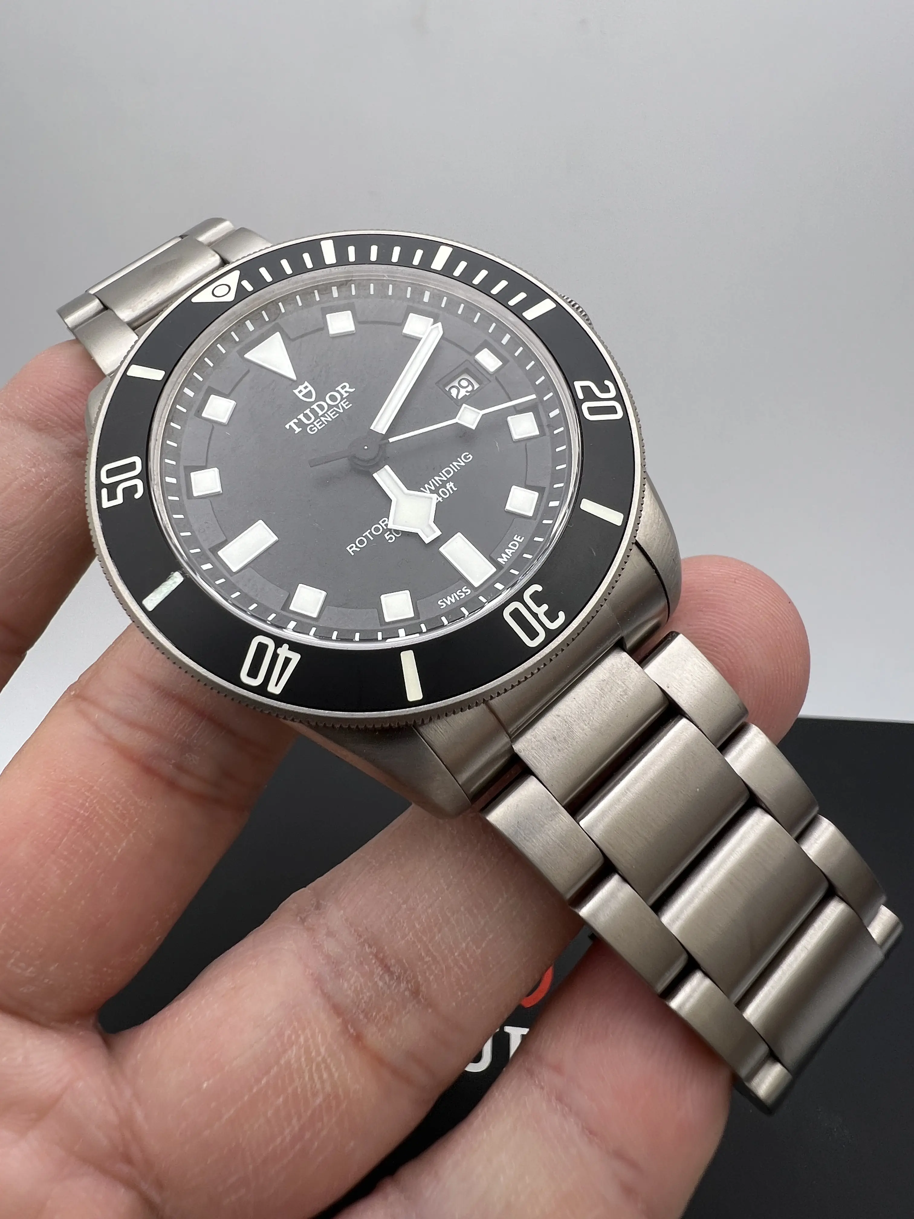 Tudor Pelagos 25500TN 42mm Black Bezel Dial Extra Strap Box Papers