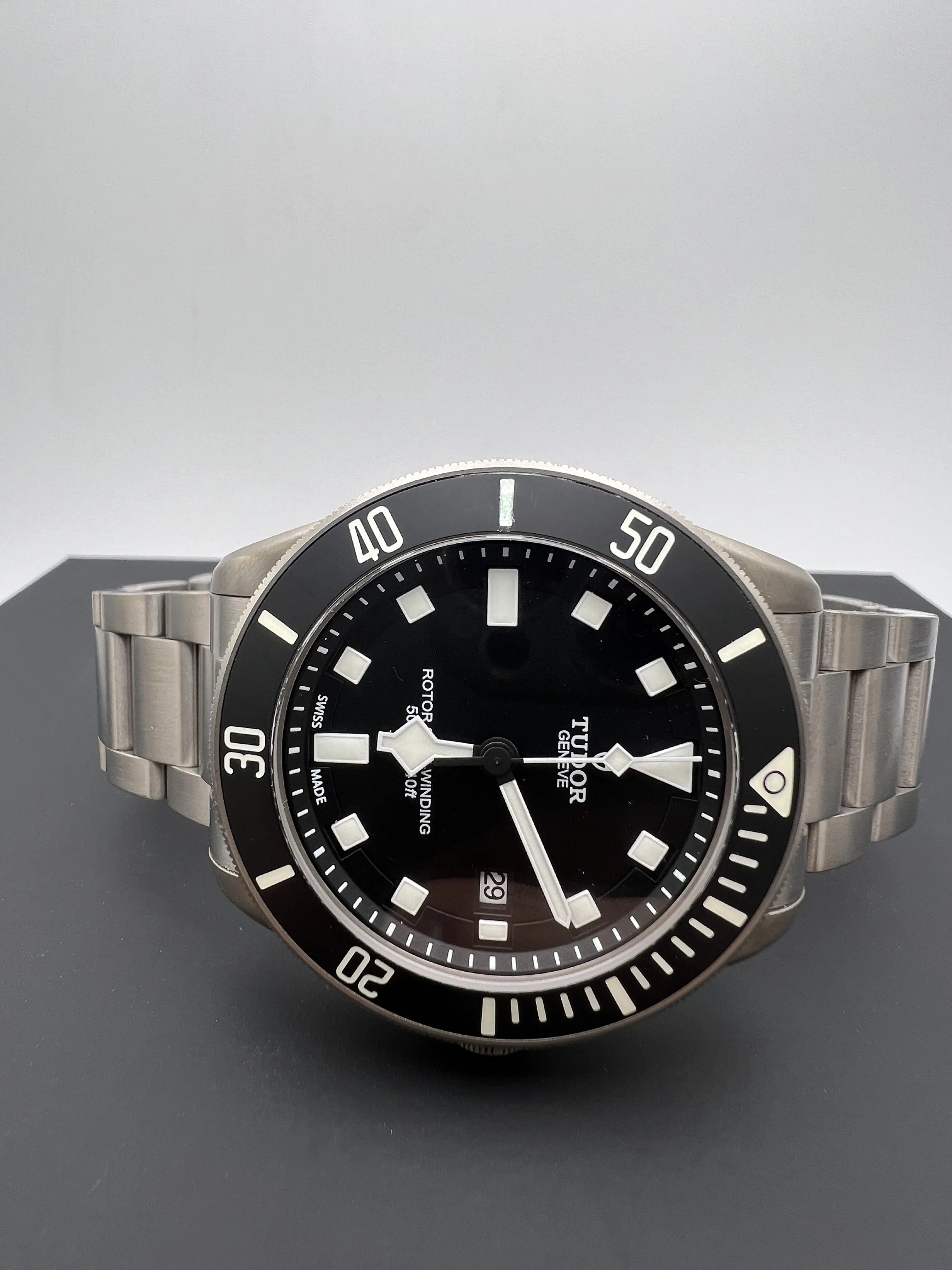 道夫 天津飯 初期型 ペラゴス25500TN　 TUDOR PELAGOS Tudor Pelagos 25500TN 42mm Black Bezel Dial Extra Strap Box Papers