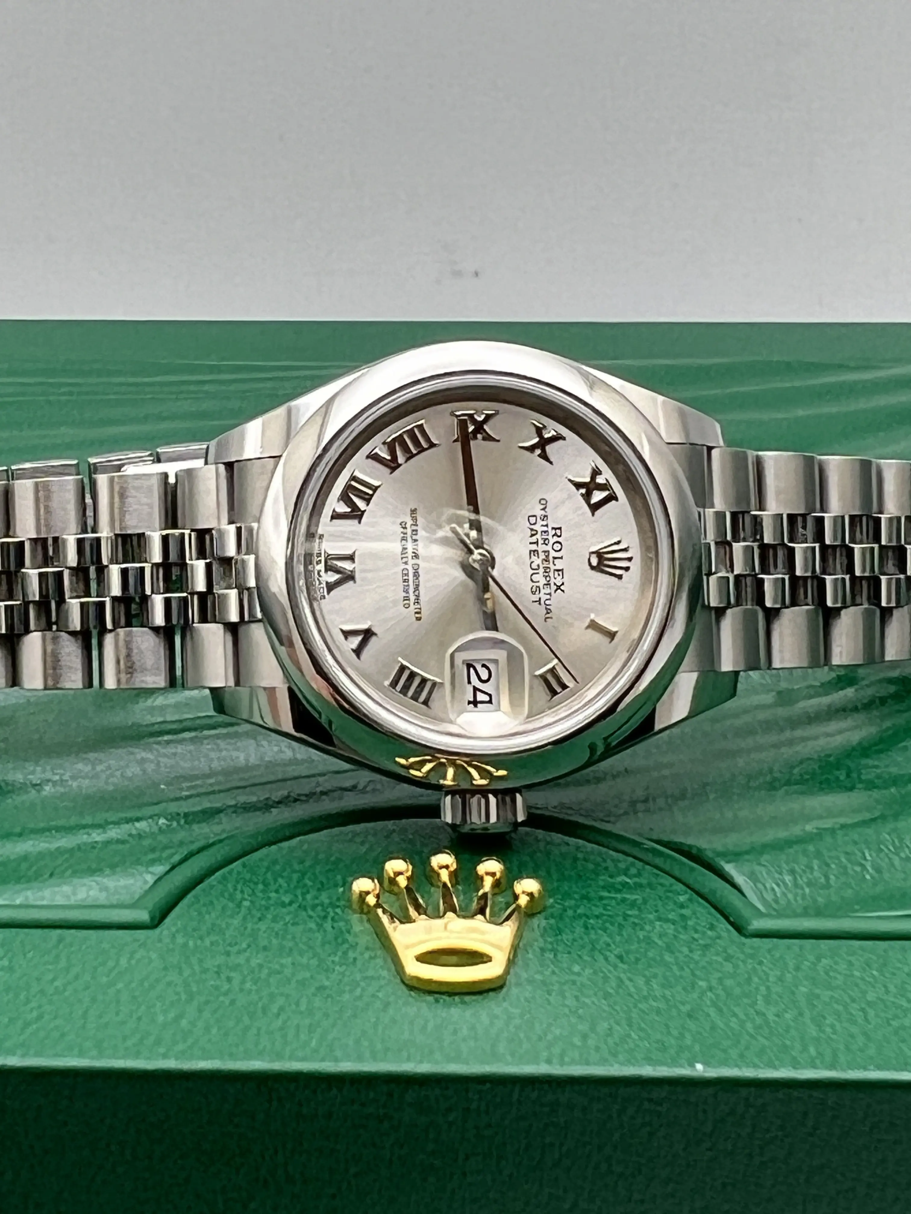 Rolex Datejust 28mm 279160 Silver Roman Dial Jubilee Ladies Watch