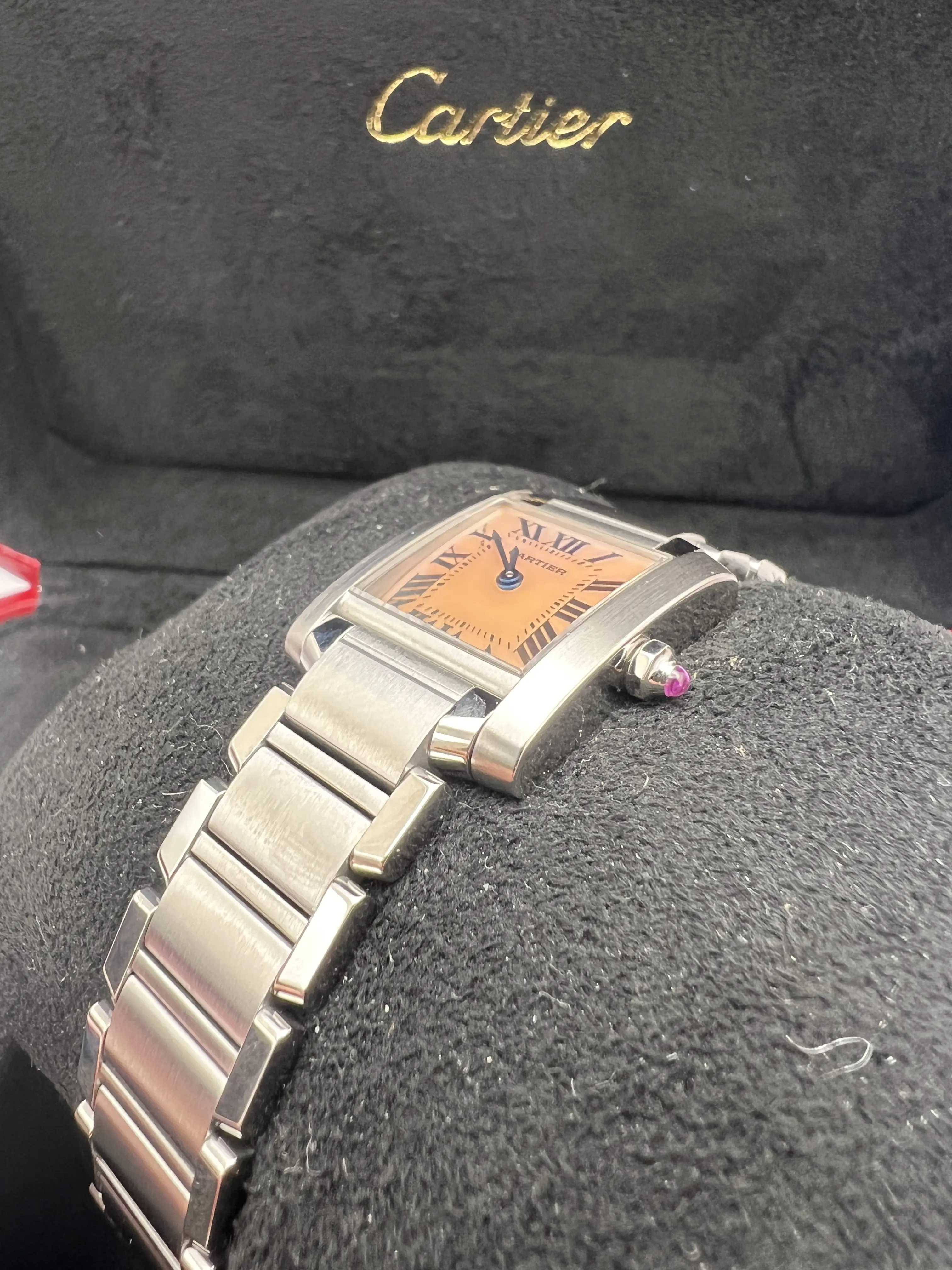 Cartier Tank Francaise Small 20mm W51028Q3 Pink Mother Of