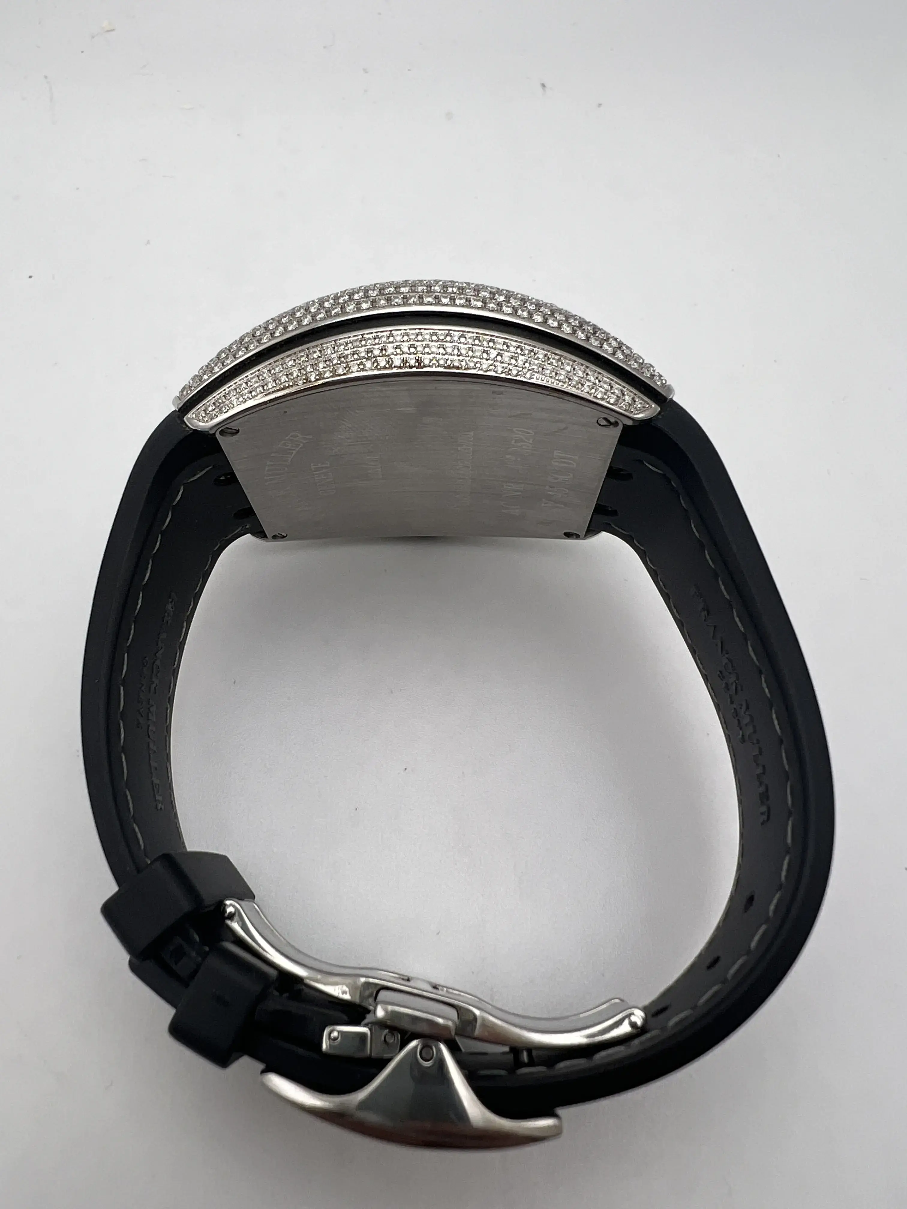 Franck Muller Vanguard 44mm 5 CT Diamond Case Pave Black