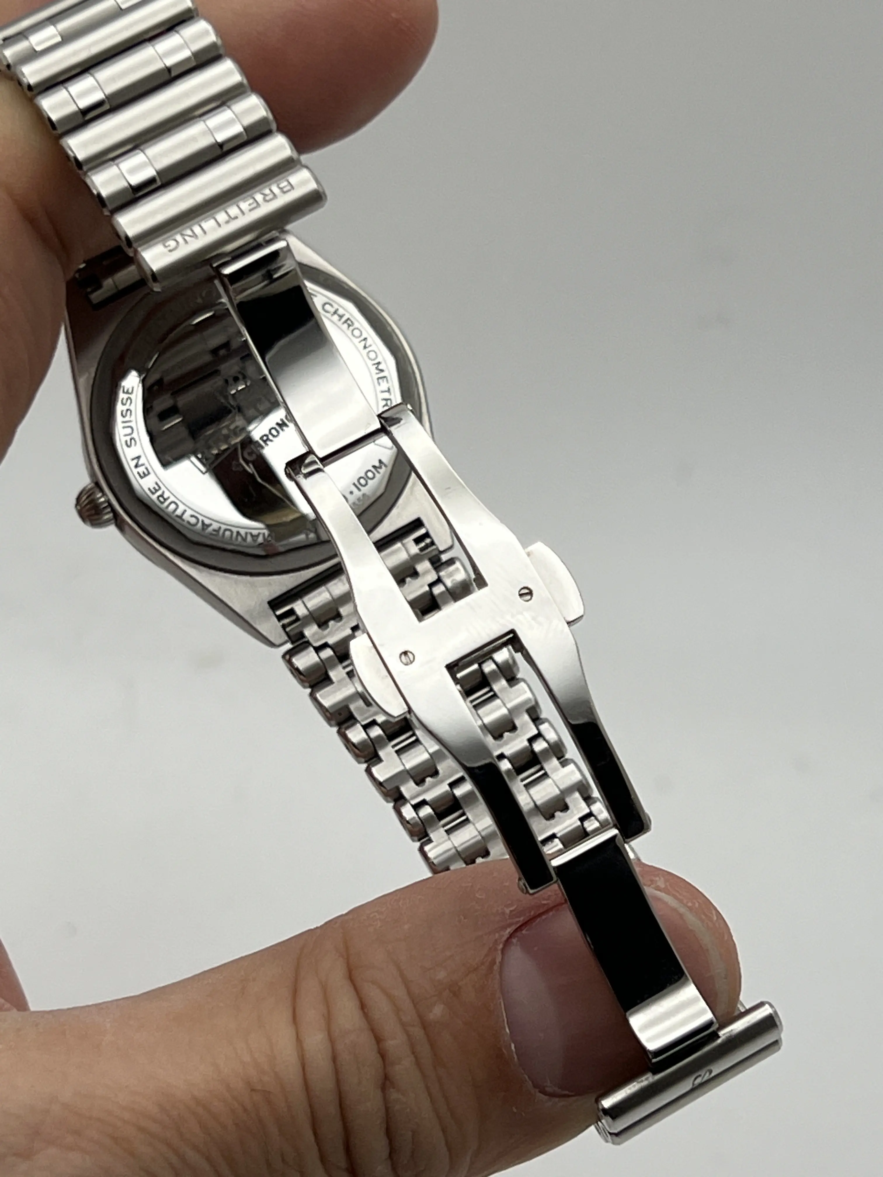 Breitling Chronomat 32 Diamond Dial Box Papers Quartz Ladies