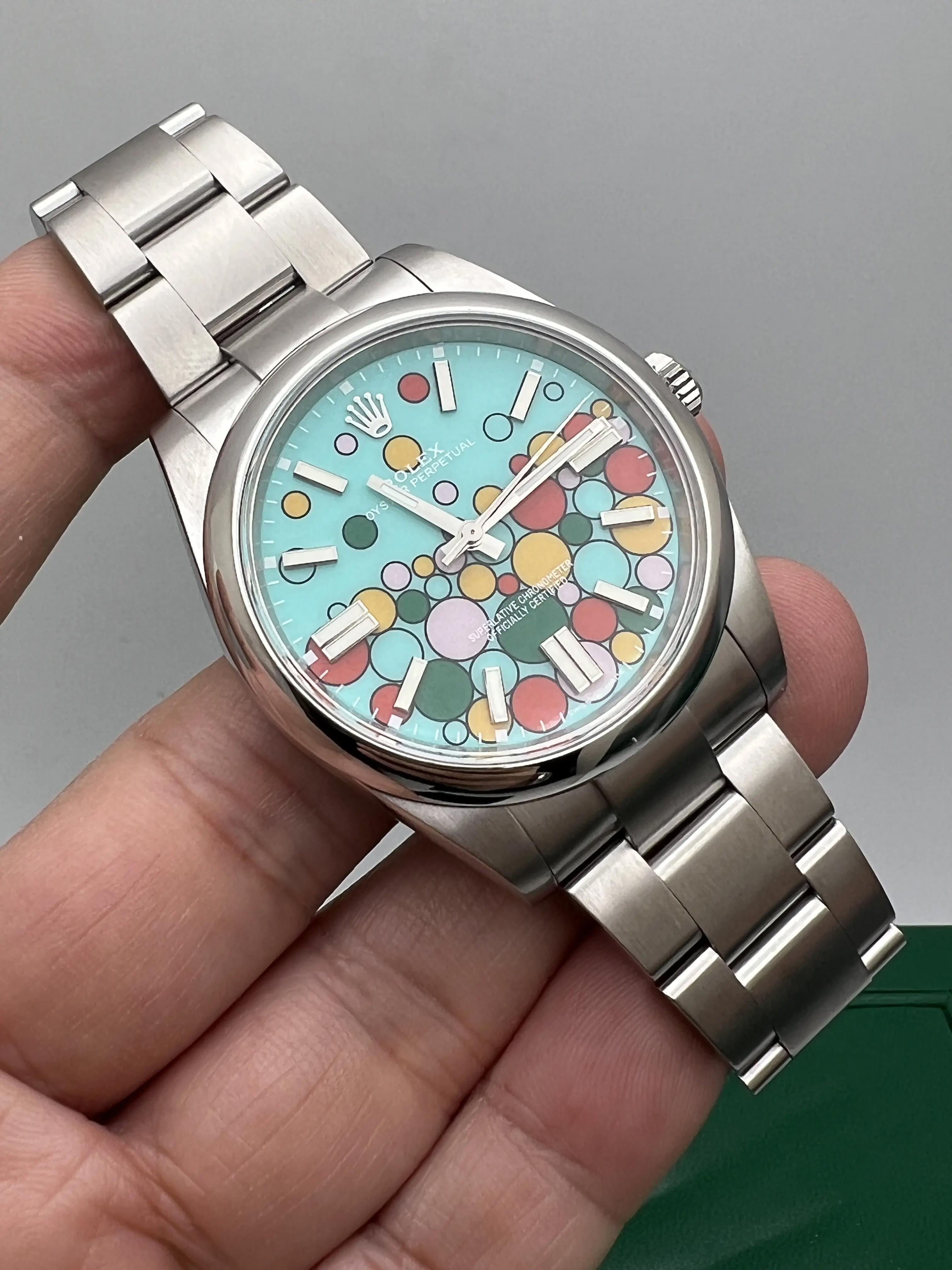 ファイナル・ストップ プロモ Rolex 124300 Oyster Perpetual 41mm Custom Celebration