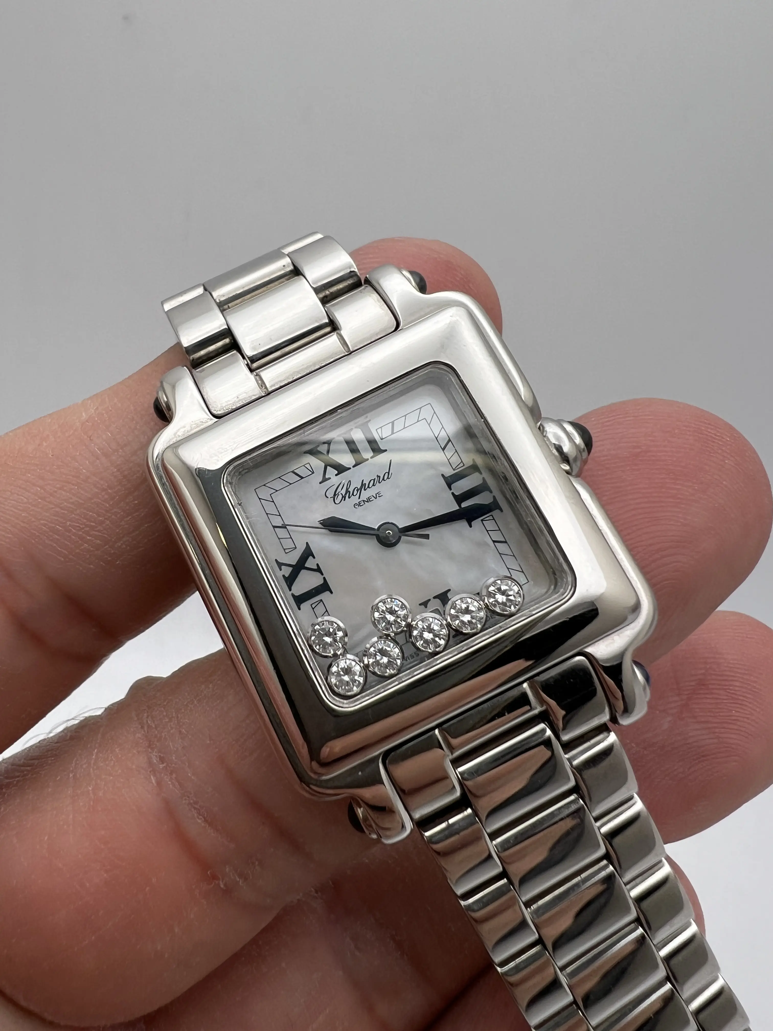 Chopard Happy Sport 7 Floating Diamonds 27mm Mother of Pearl