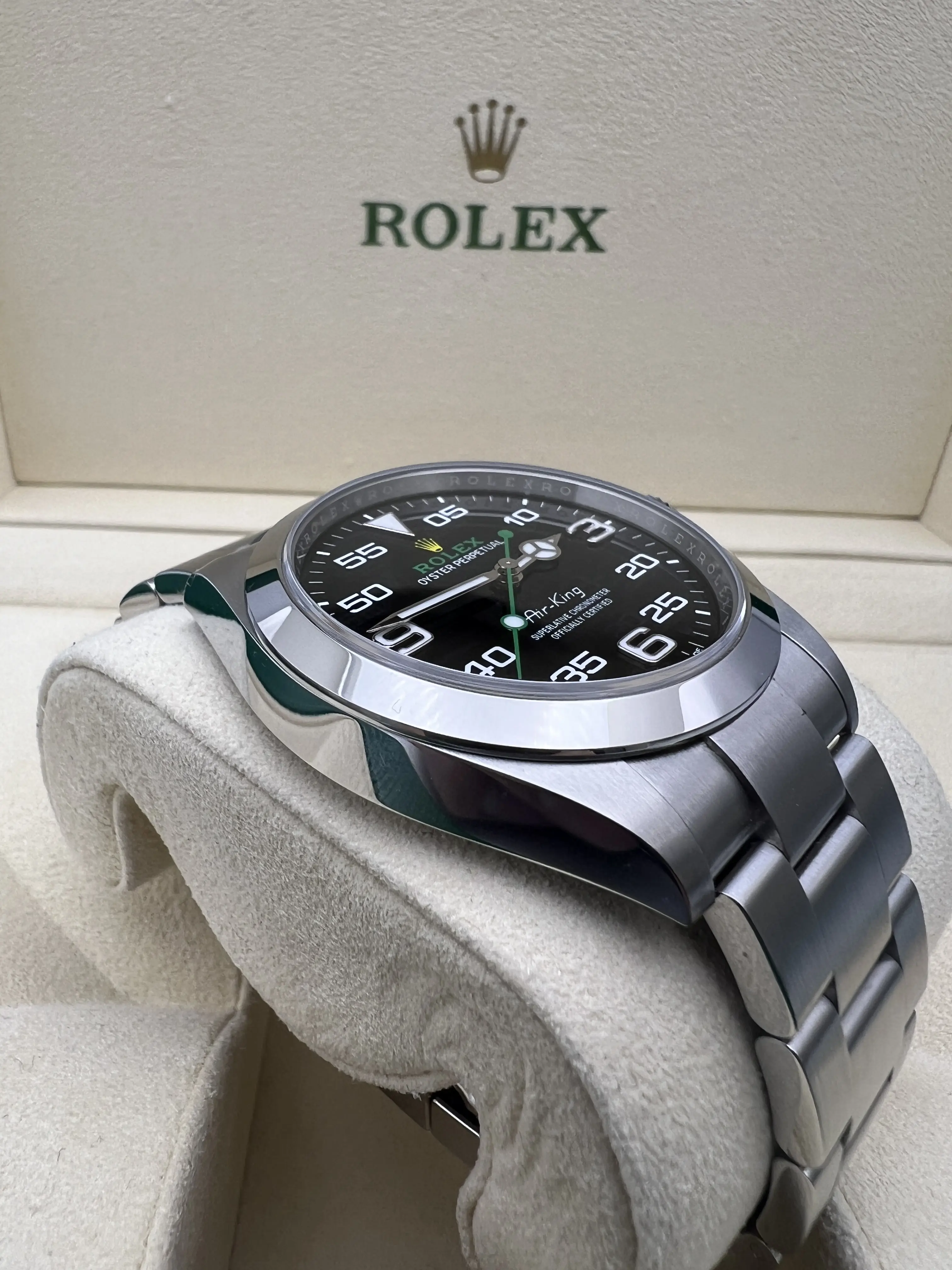 Rolex Air-King 126900 Silver Oyster Bracelet with Silver