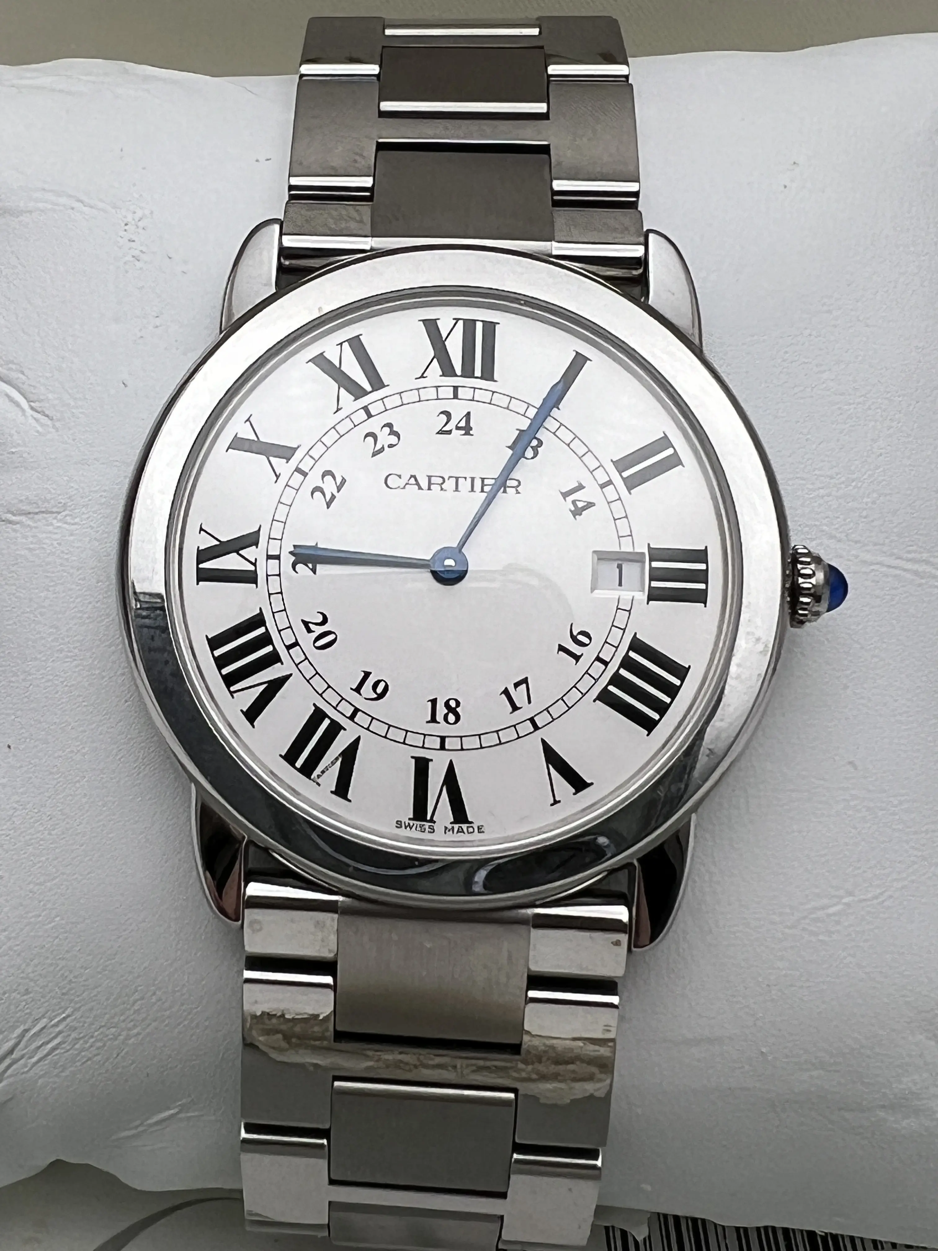 Cartier Same Rondo Solo Automatic Winding Silver Dial Watch Cartier Rondo Solo 36mm W6701005 Quartz Silver Dial Watch  main image 2