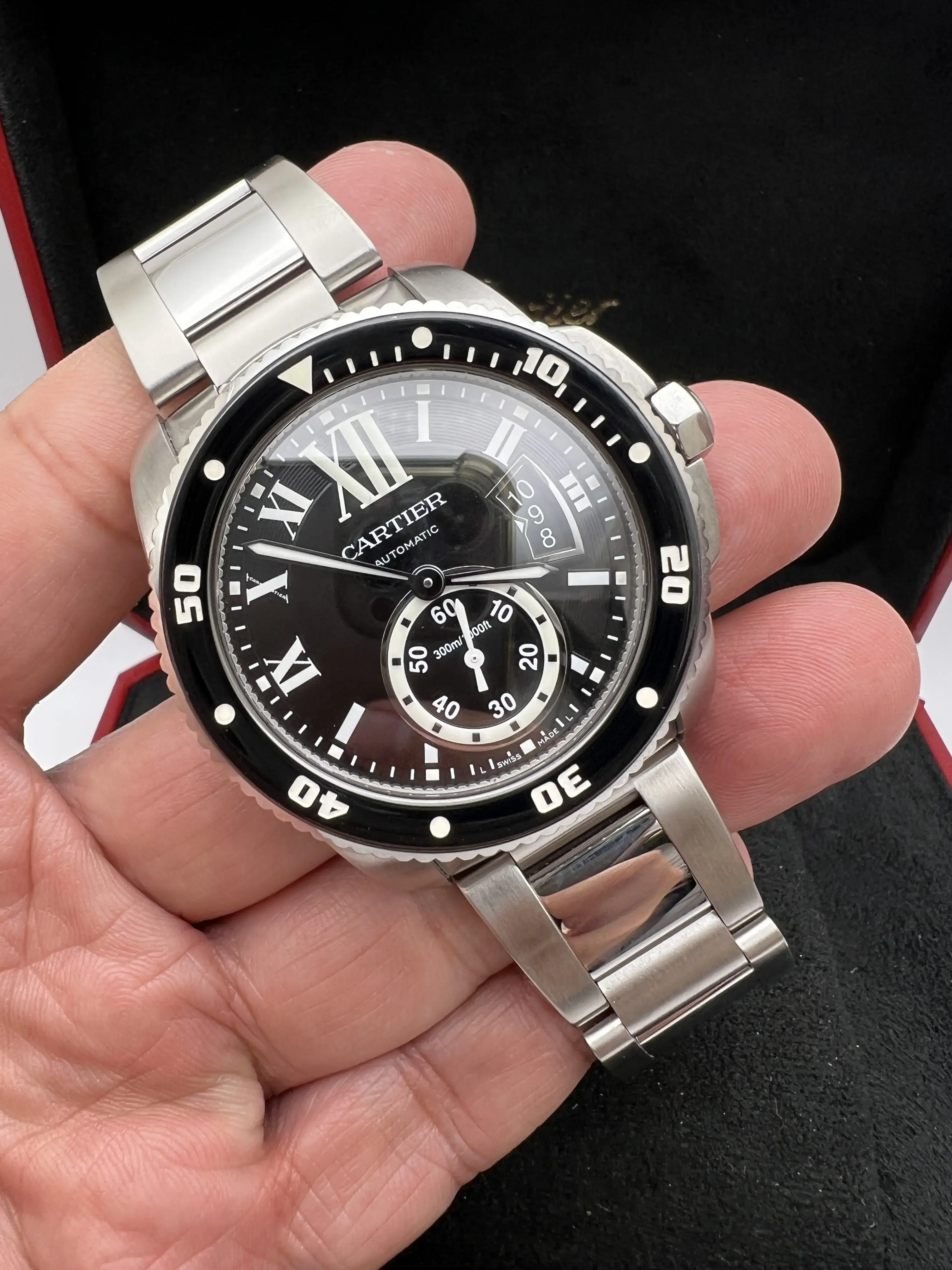 Cartier Calibre De Cartier Diver W7100057 Black Dial
