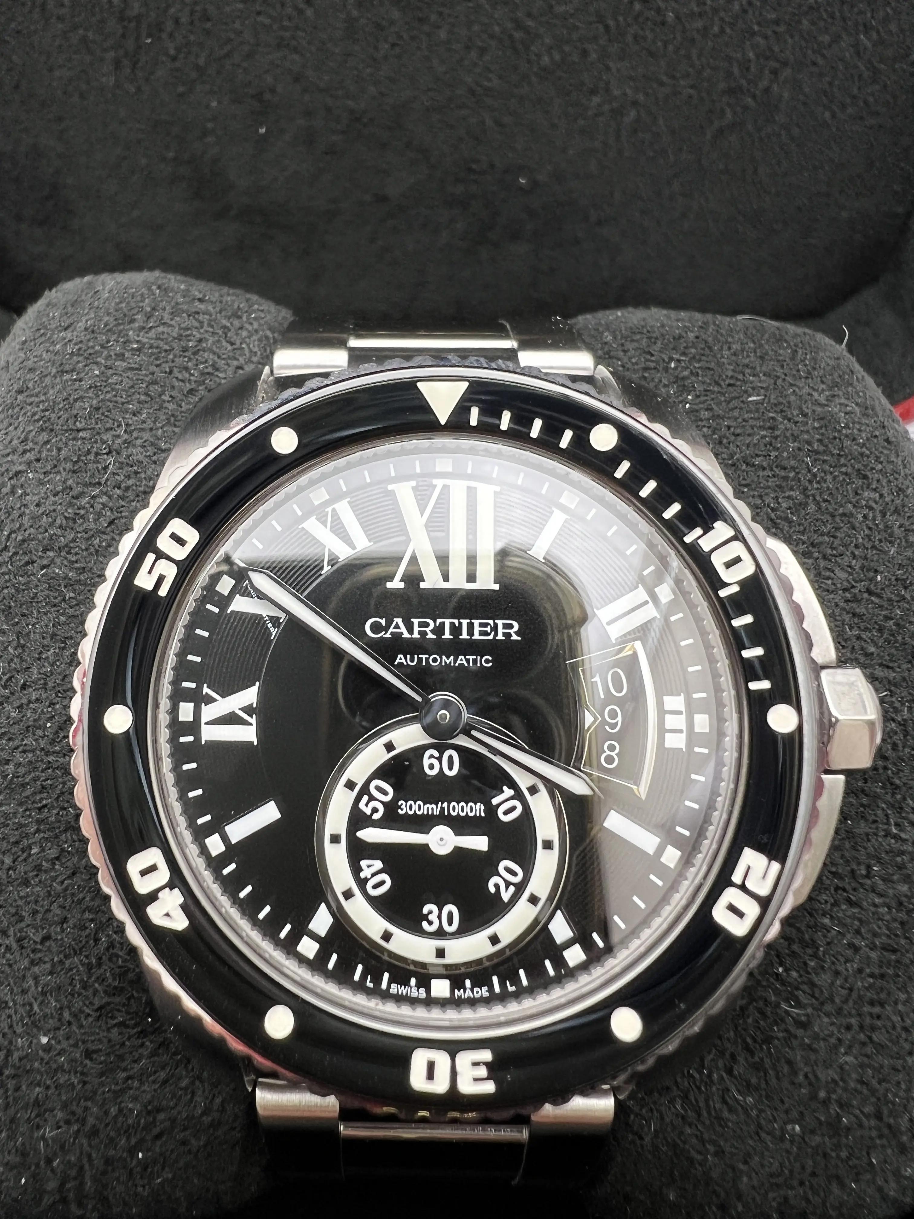 Cartier Calibre De Cartier Diver W7100057 Black Dial Stainless