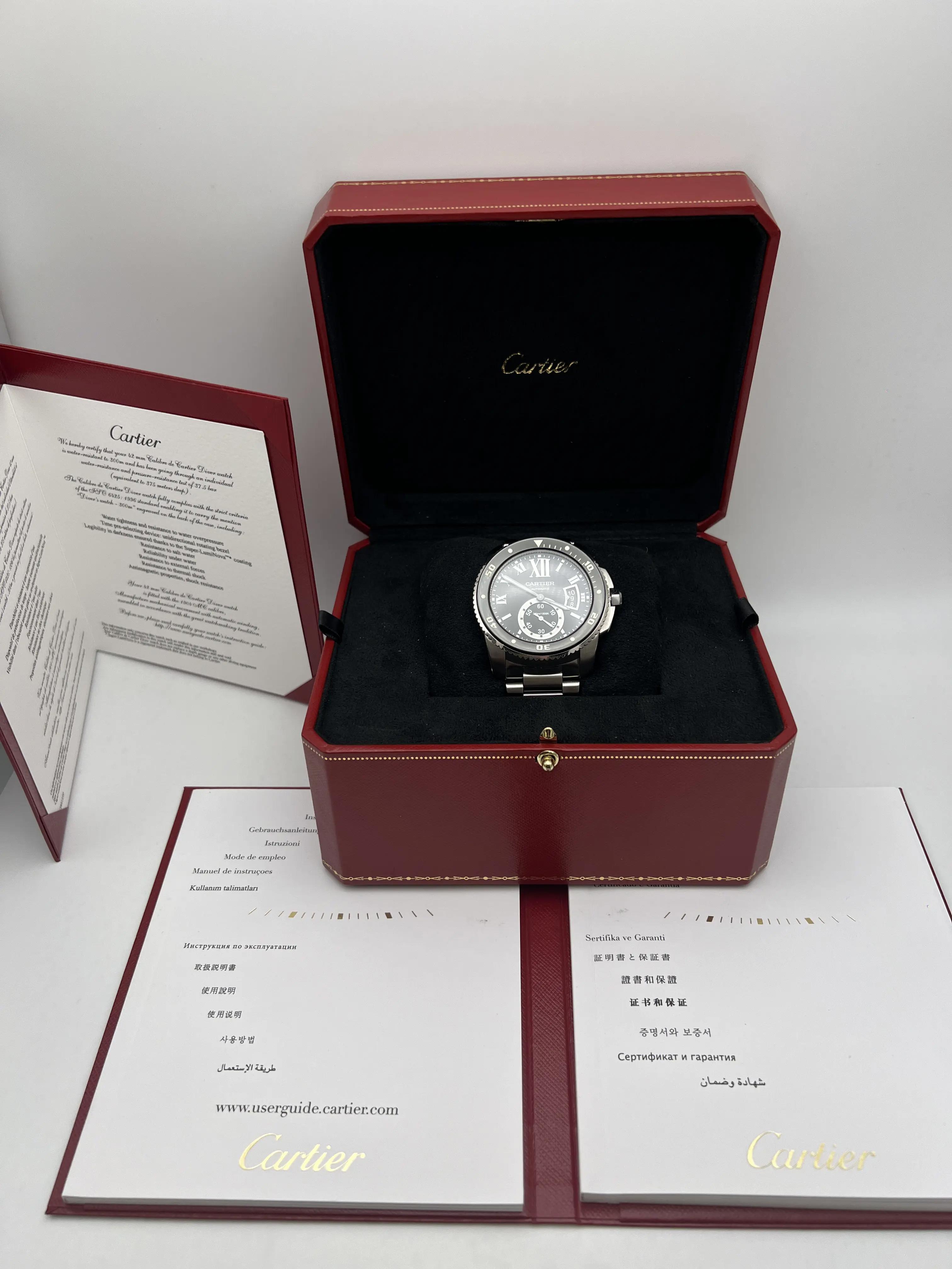 Cartier Calibre De Cartier Diver W7100057 Black Dial Stainless