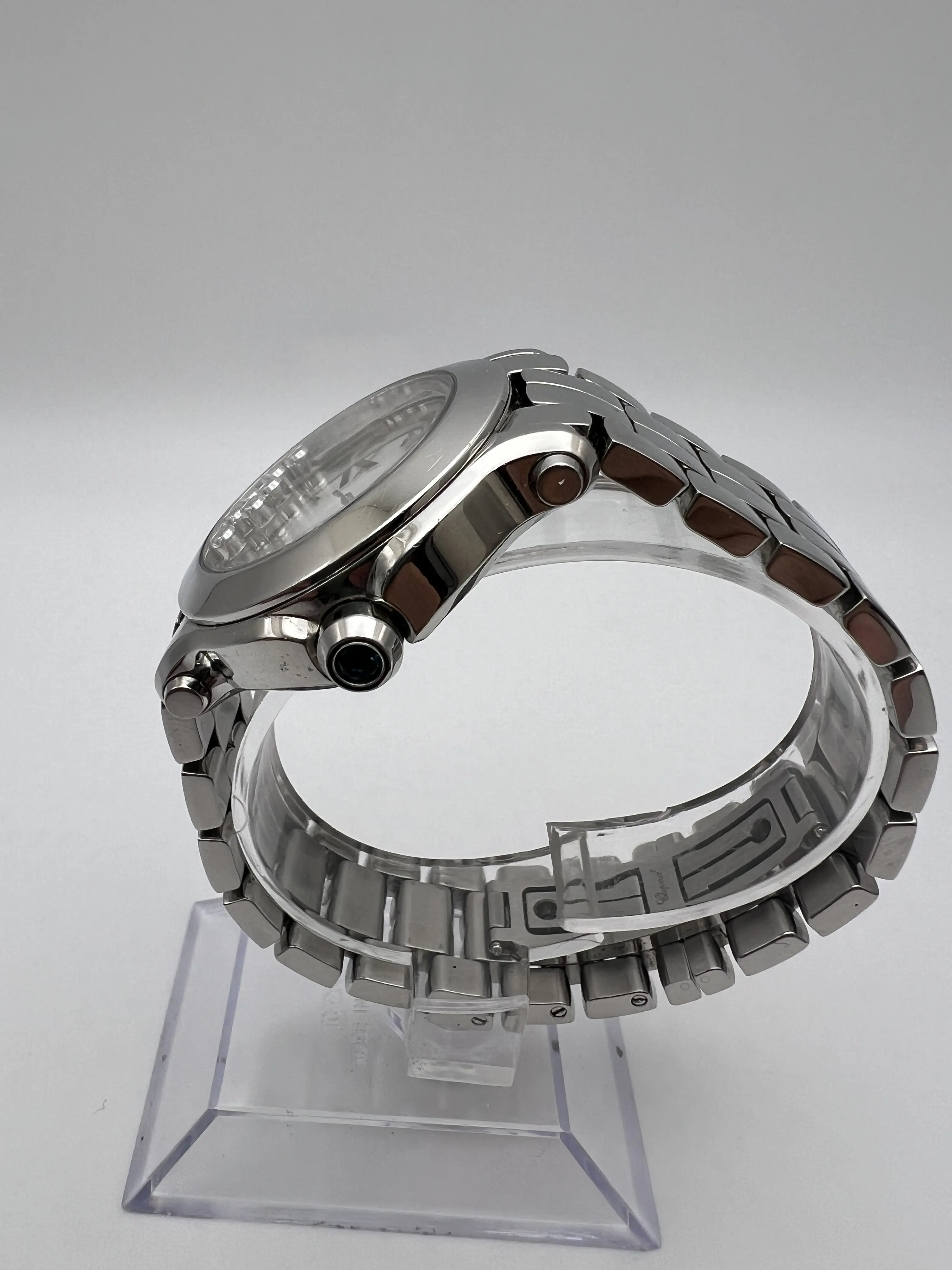 Chopard Happy Sport 8475 36mm Steel 7 Floating Diamonds
