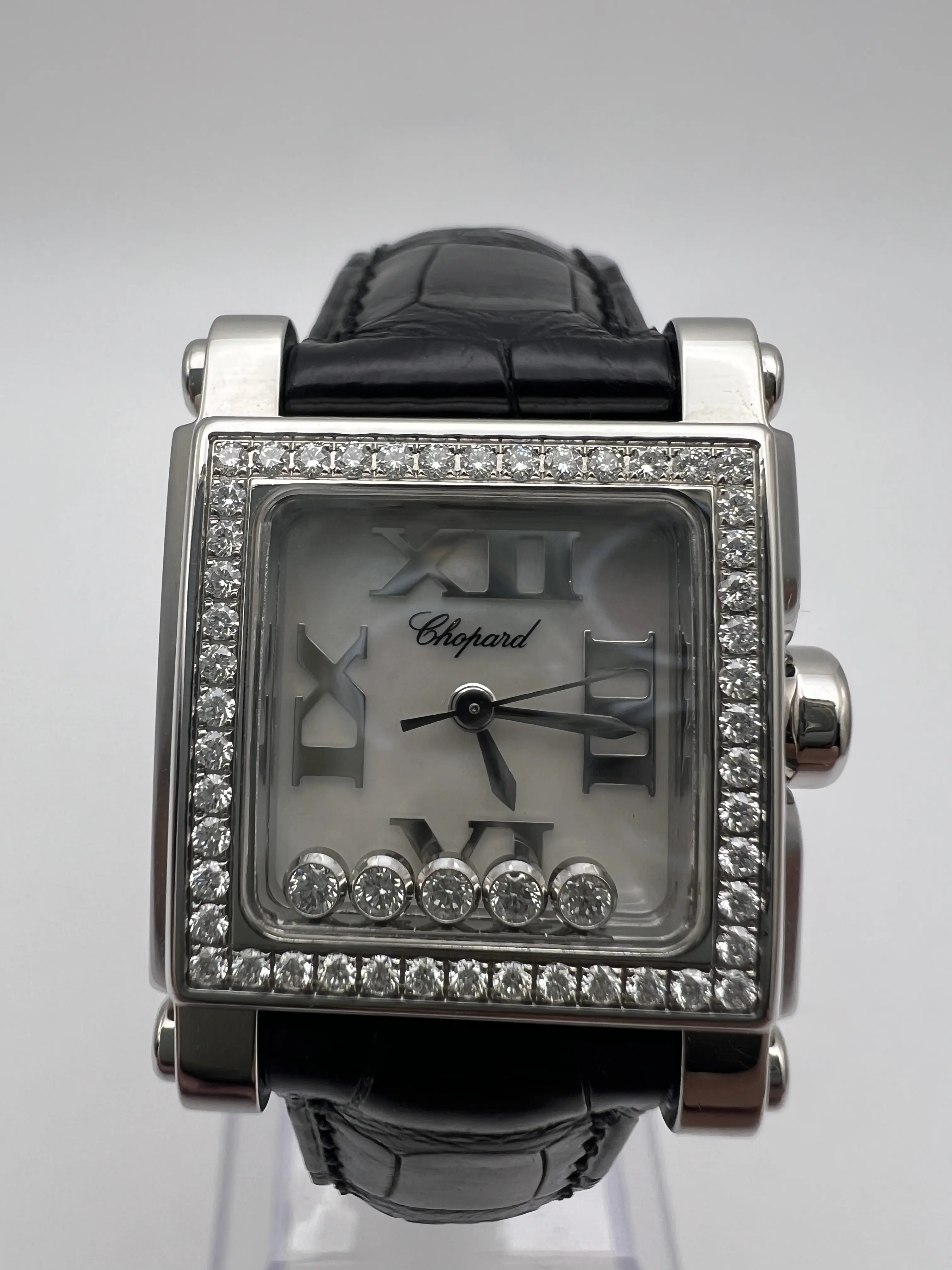 Chopard Happy Sport 24x31mm Mother Of Pearl Dial 5 Diamonds Chopard Happy Sport 24x31mm Mother Of Pearl Dial 5 Diamonds