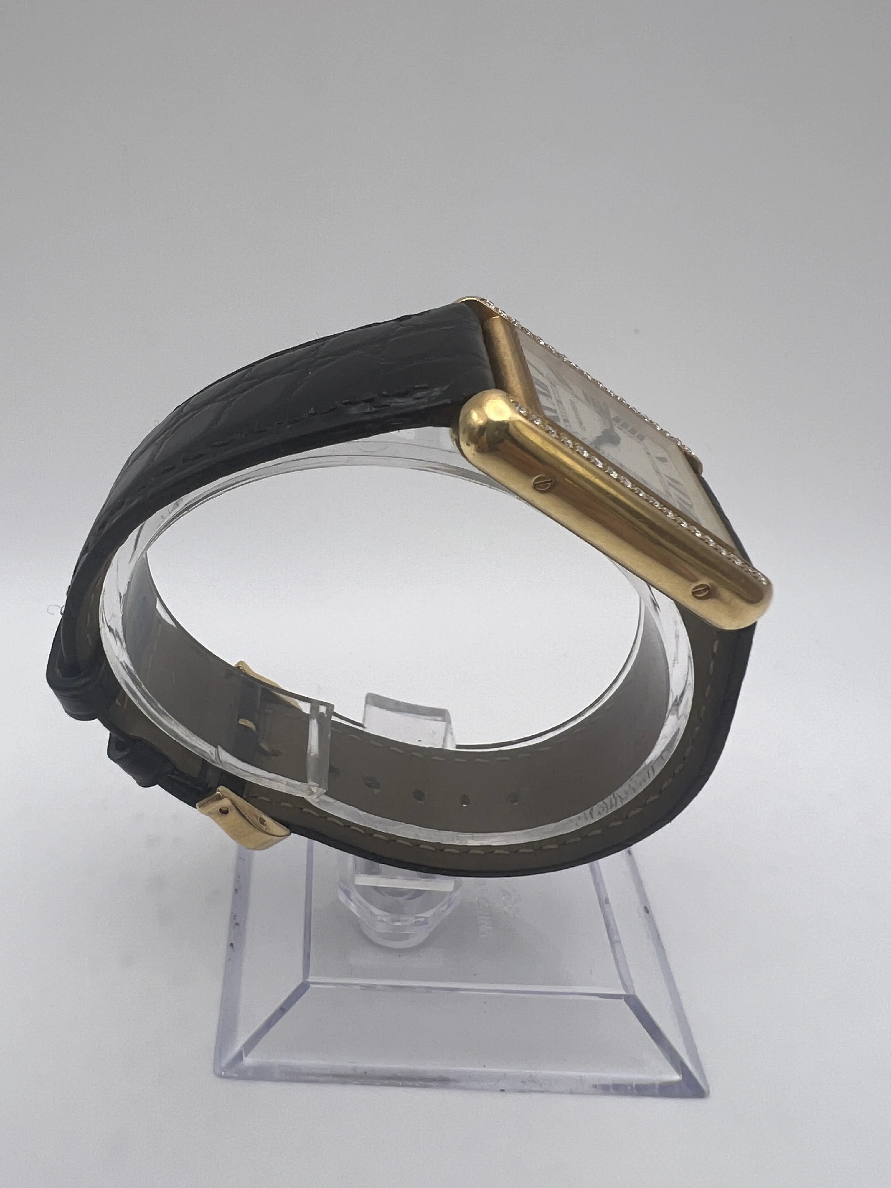 Cartier Tank Solo 18K Yellow Gold Women's Watch W1018755 Custom