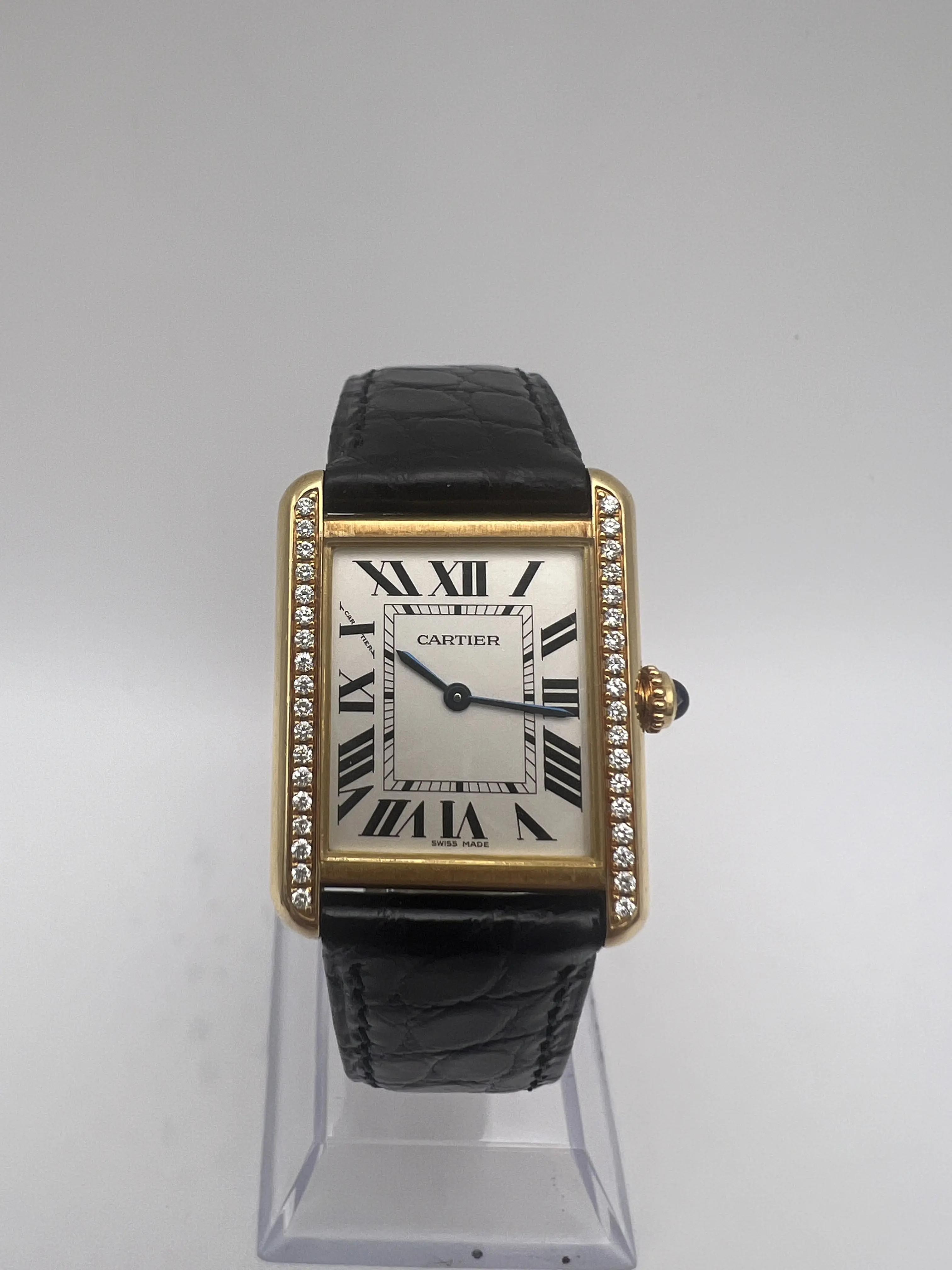 Cartier Tank Solo 18K Yellow Gold Women's Watch W1018755 Custom