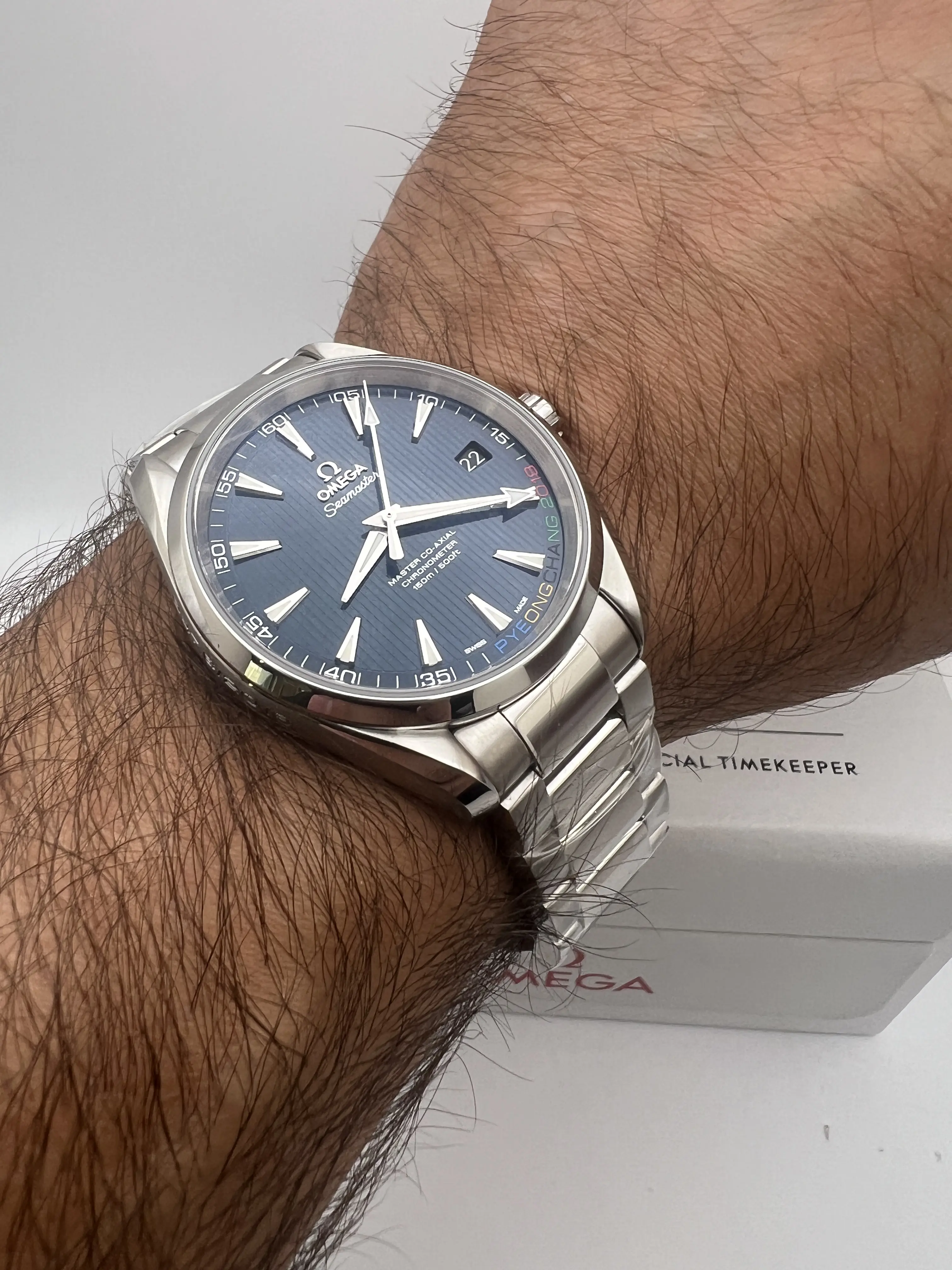 Omega Seamaster 522.10.42.21.03.001 Blue Dial PyeongChang