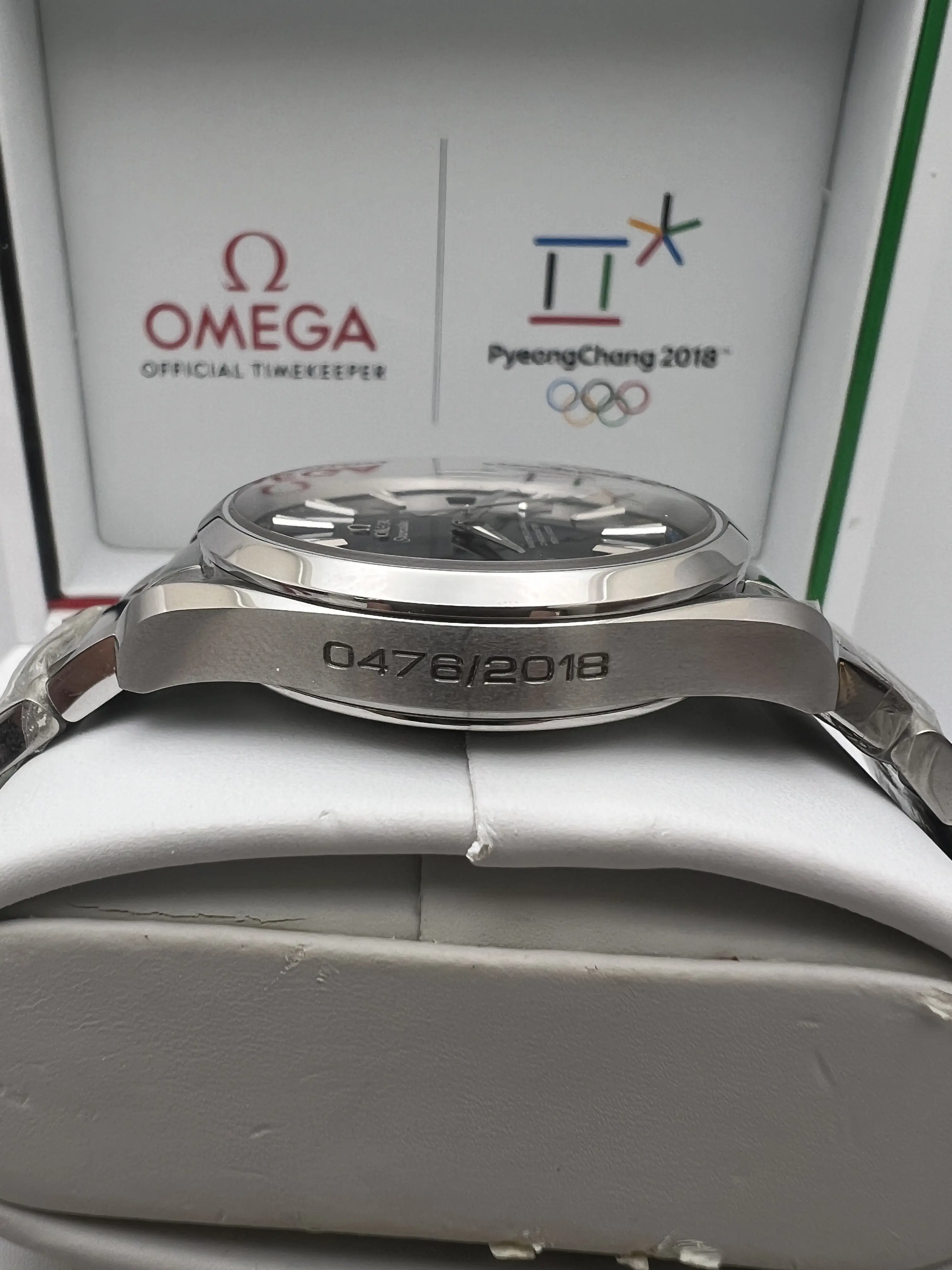 Omega Seamaster 522.10.42.21.03.001 Blue Dial PyeongChang Olympics