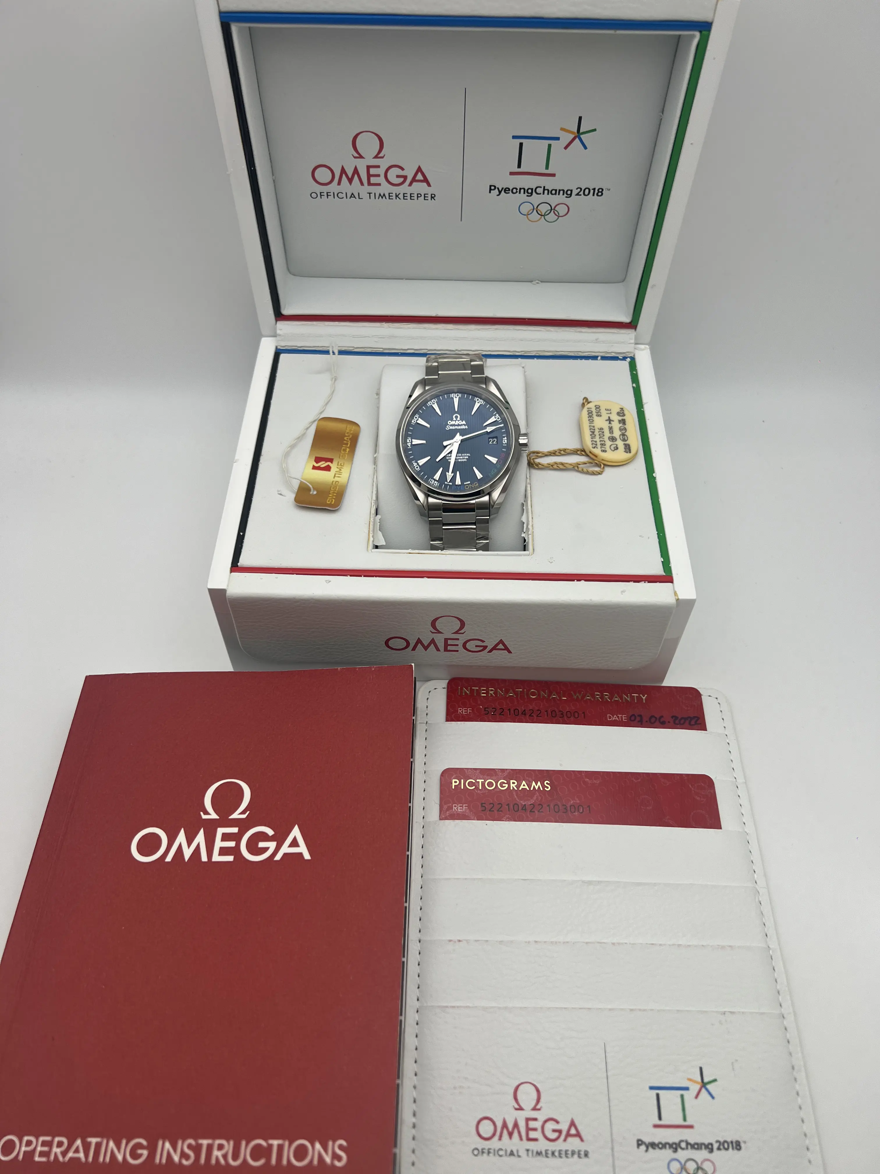 Omega Seamaster 522.10.42.21.03.001 Blue Dial PyeongChang