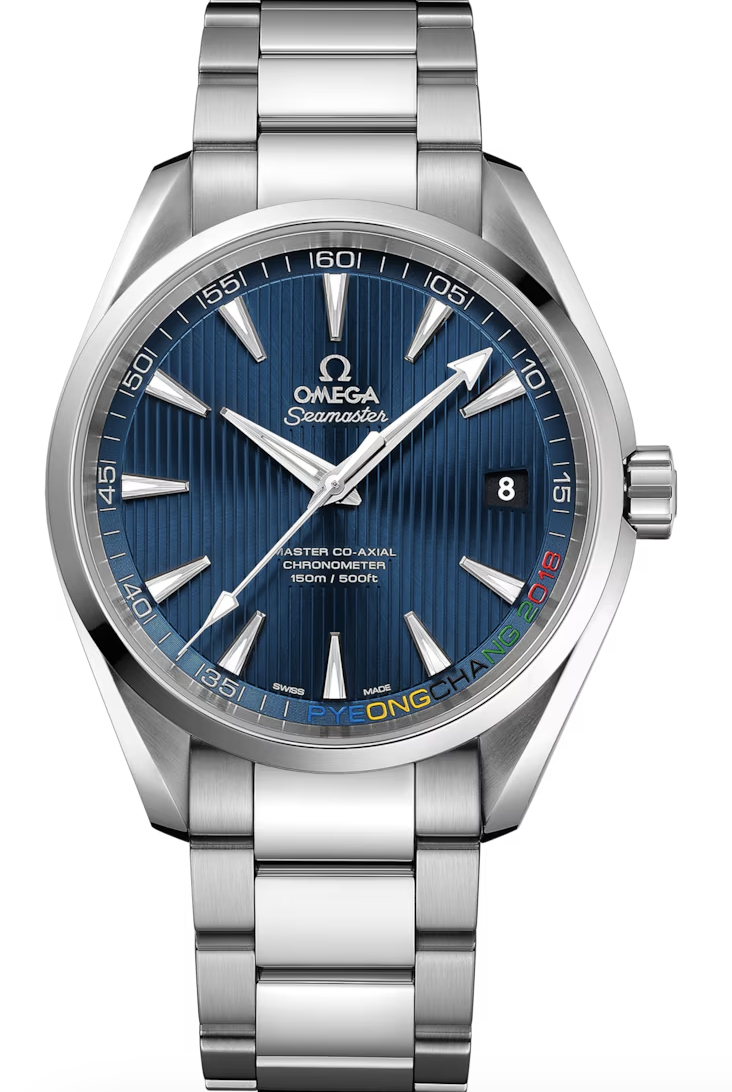 Omega Seamaster 522.10.42.21.03.001 Blue Dial PyeongChang Olympics