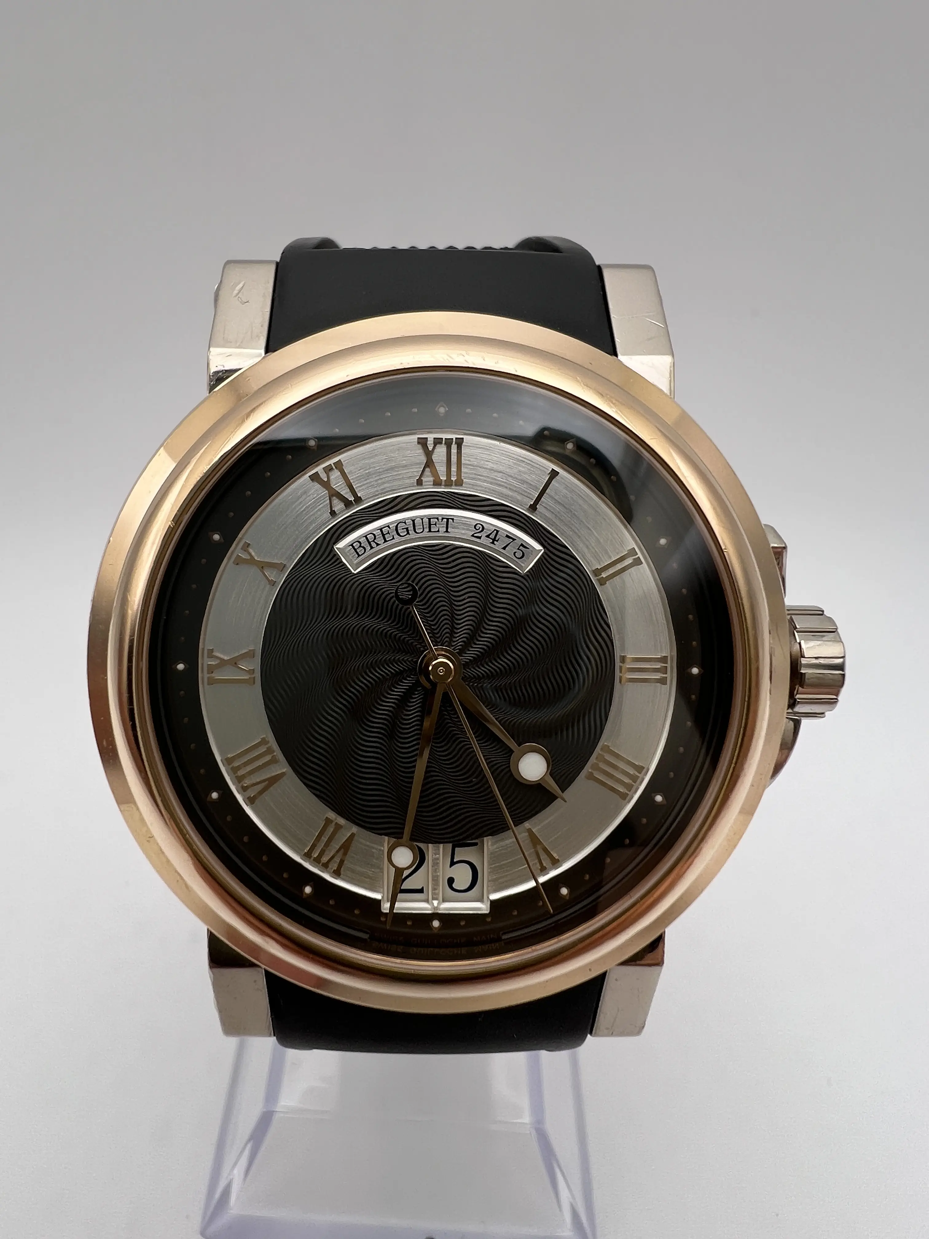 ほぼ未使用Breguet Marine Ⅱ 5817 純正ラバーベルトブラック Breguetブレゲ マリーンⅡ 5817 ラバーベルト 黒 - メルカリ