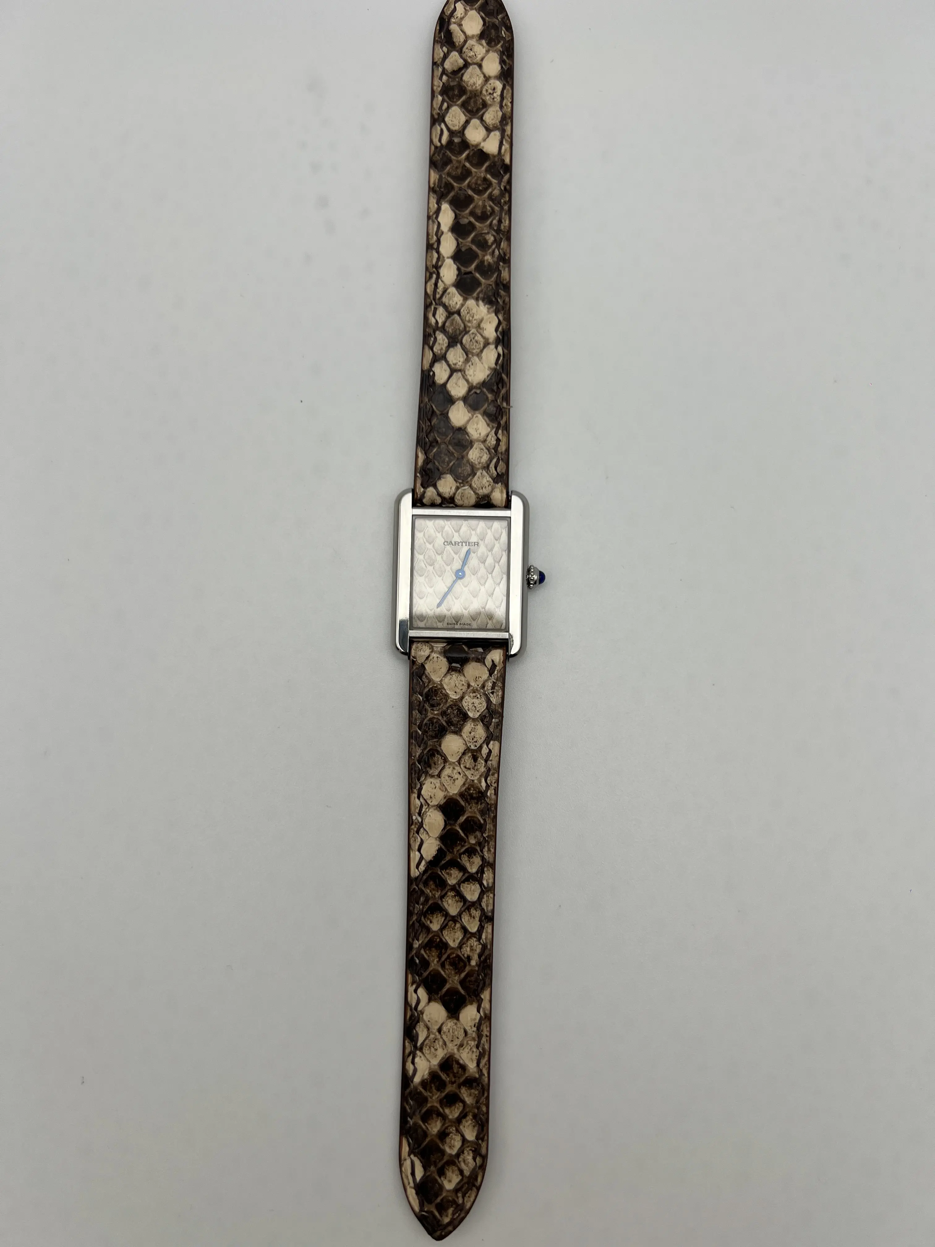 Cartier Tank Solo 24mm x 31mm Python Pattern Dial & Strap