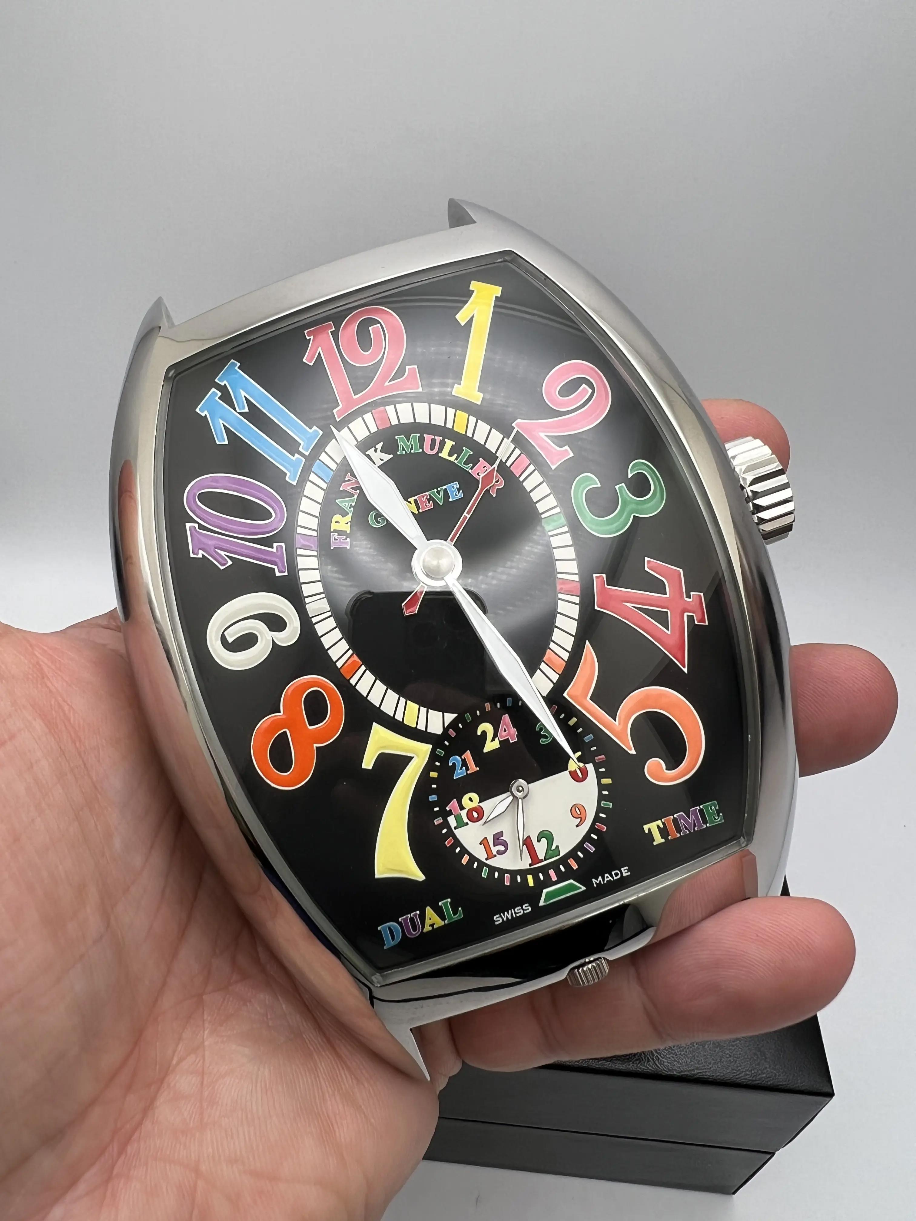 Franck Muller Color Dreams Dual Time Alarm Desk Clock Box Papers