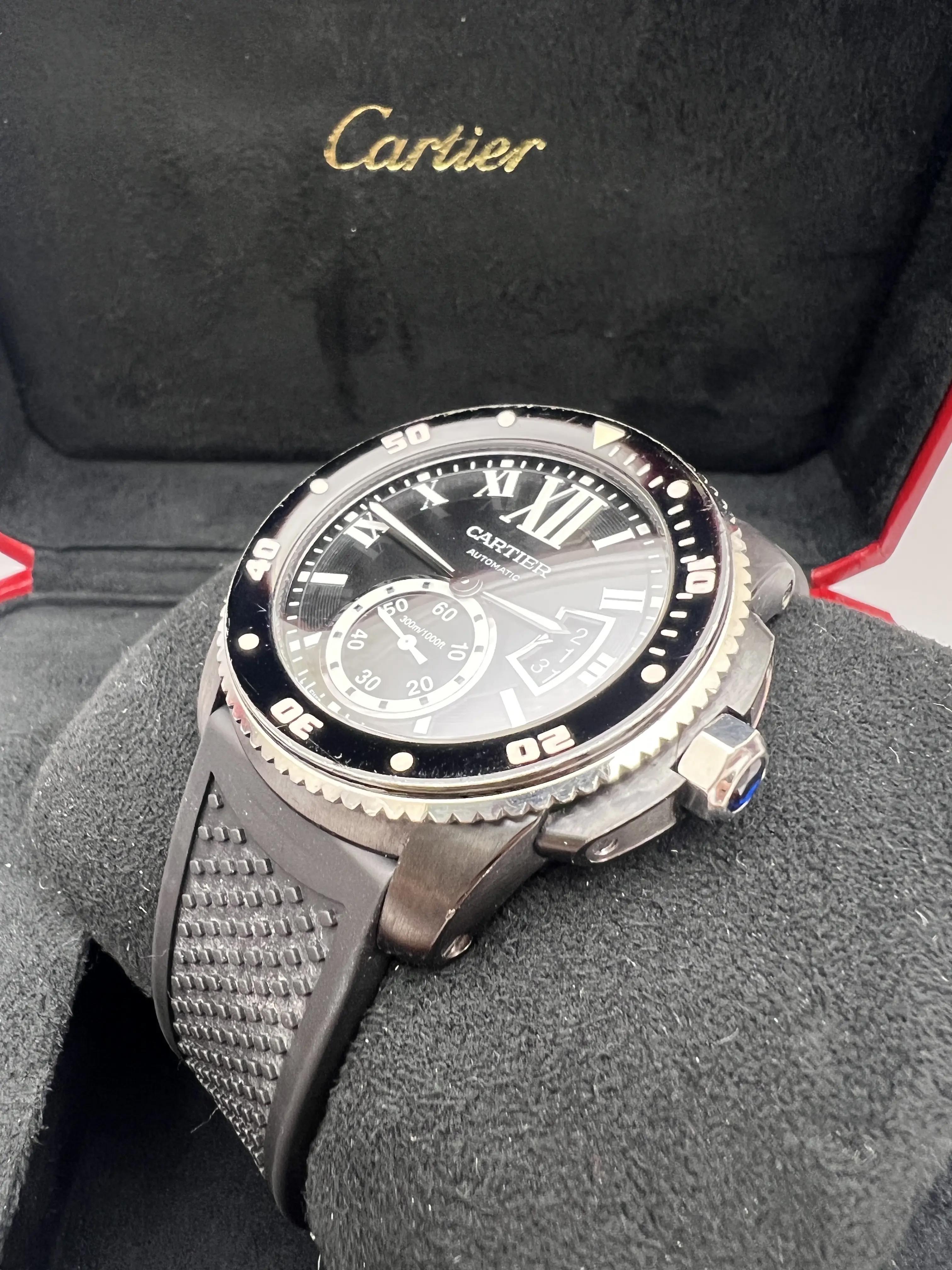 Cartier Calibre Diver 42mm Black ADLC Ceramic Bezel WSCA0006 Box