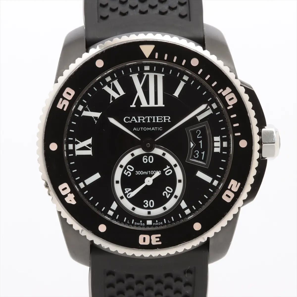 Cartier Calibre Diver 42mm Black ADLC Ceramic Bezel WSCA0006 Box