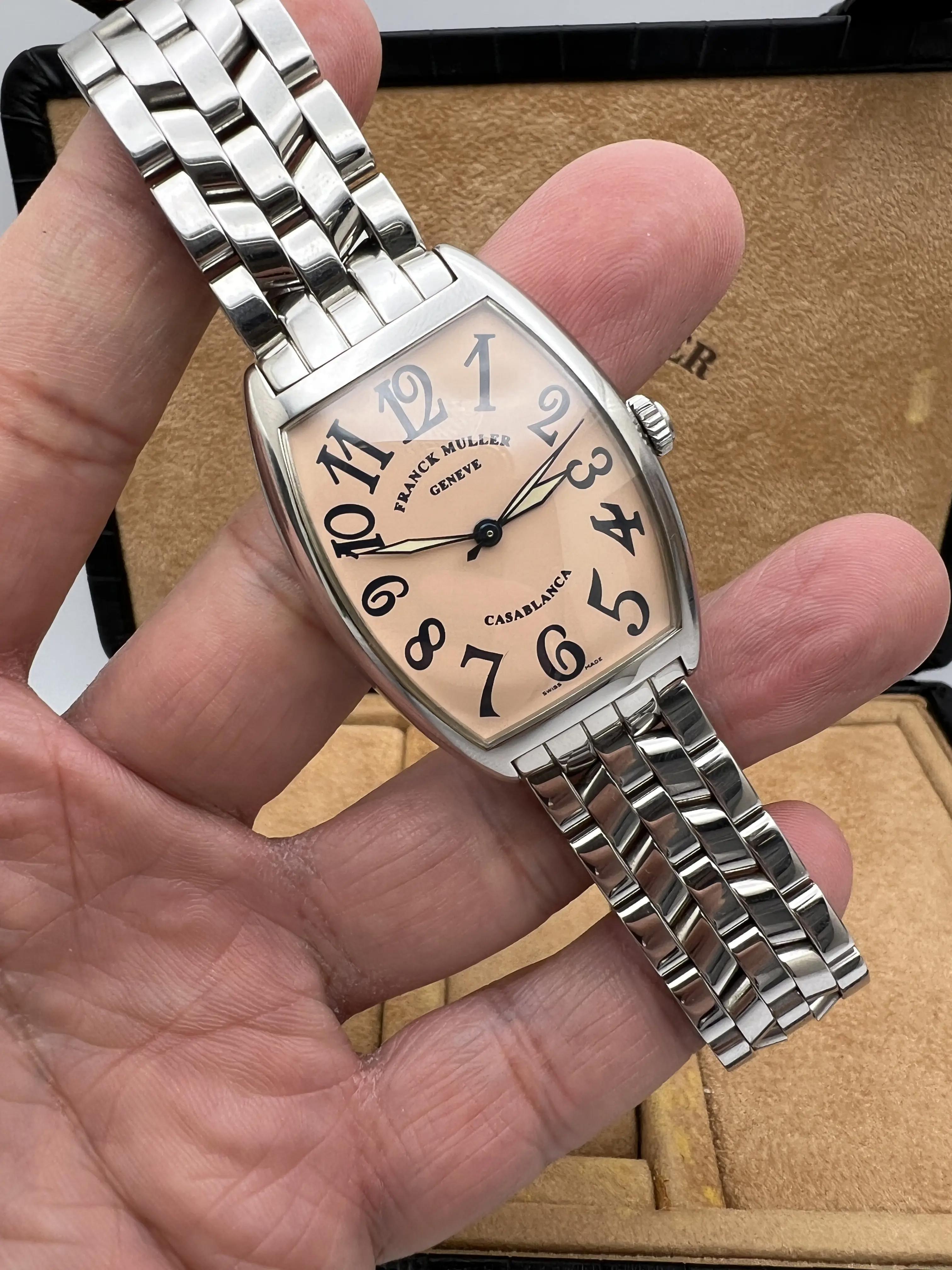 Franck Muller Casablanca 31mm x 36mm 2852 Salmon Pink Arabic Dial