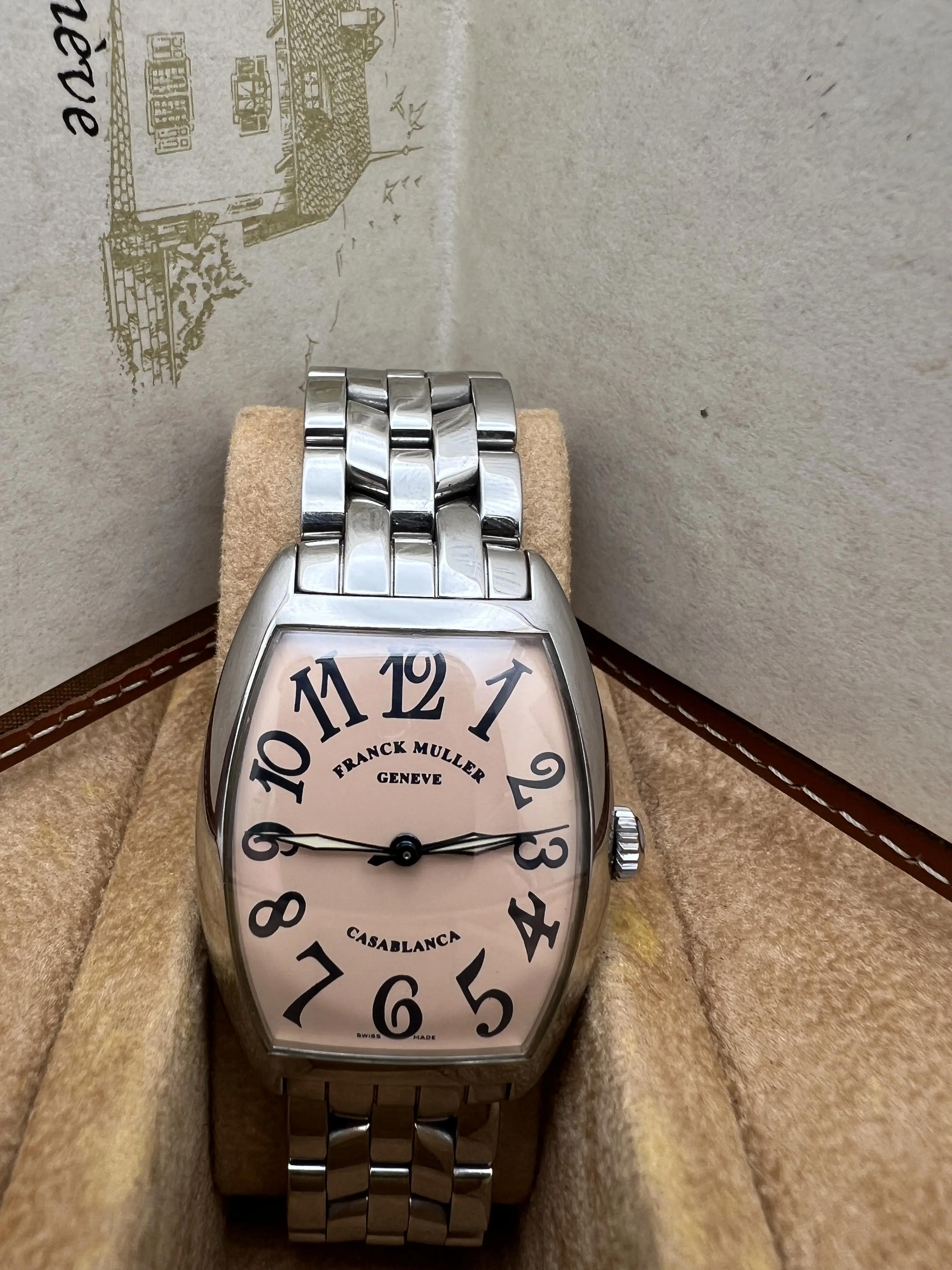 Franck Muller Casablanca 31mm x 36mm 2852 Salmon Pink Arabic Dial
