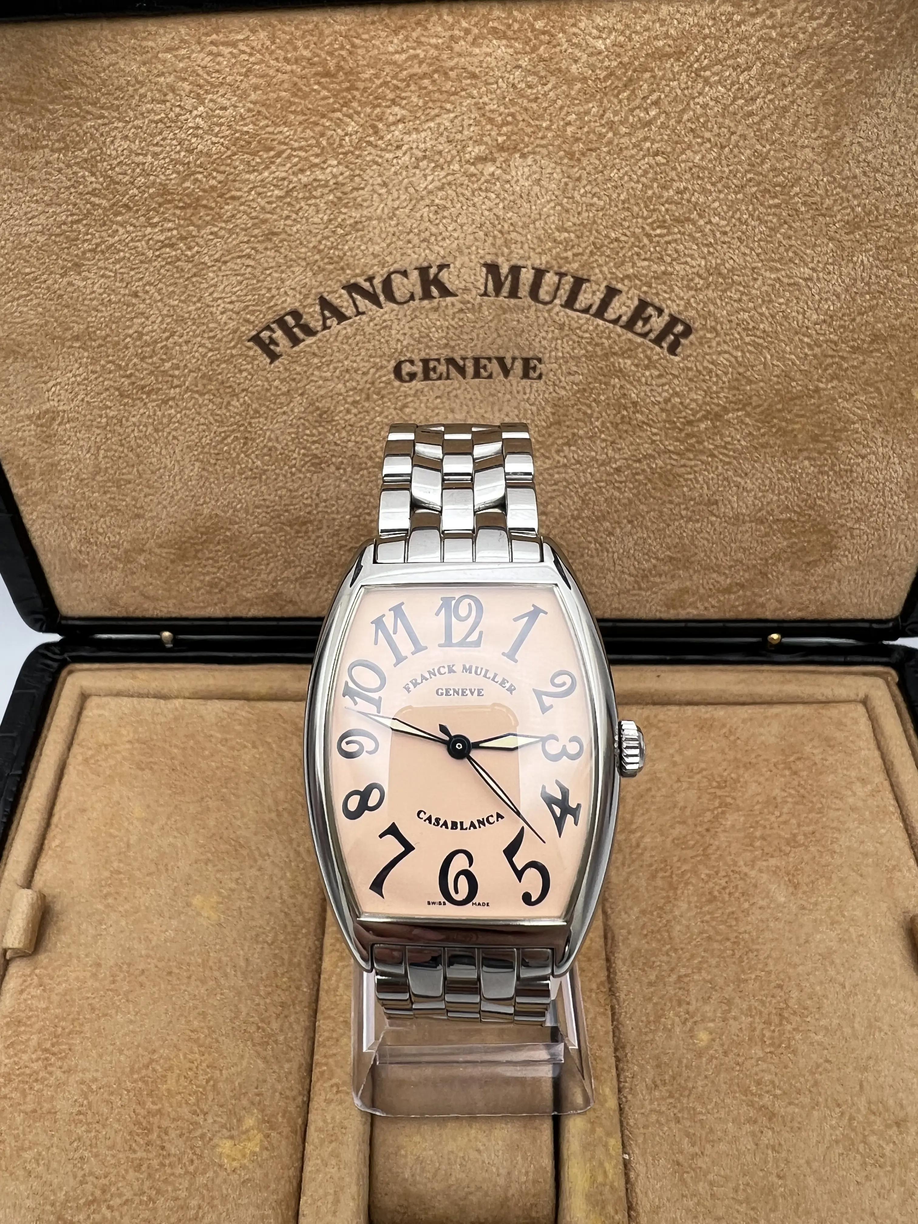 Franck Muller Casablanca 31mm x 36mm 2852 Salmon Pink Arabic Dial