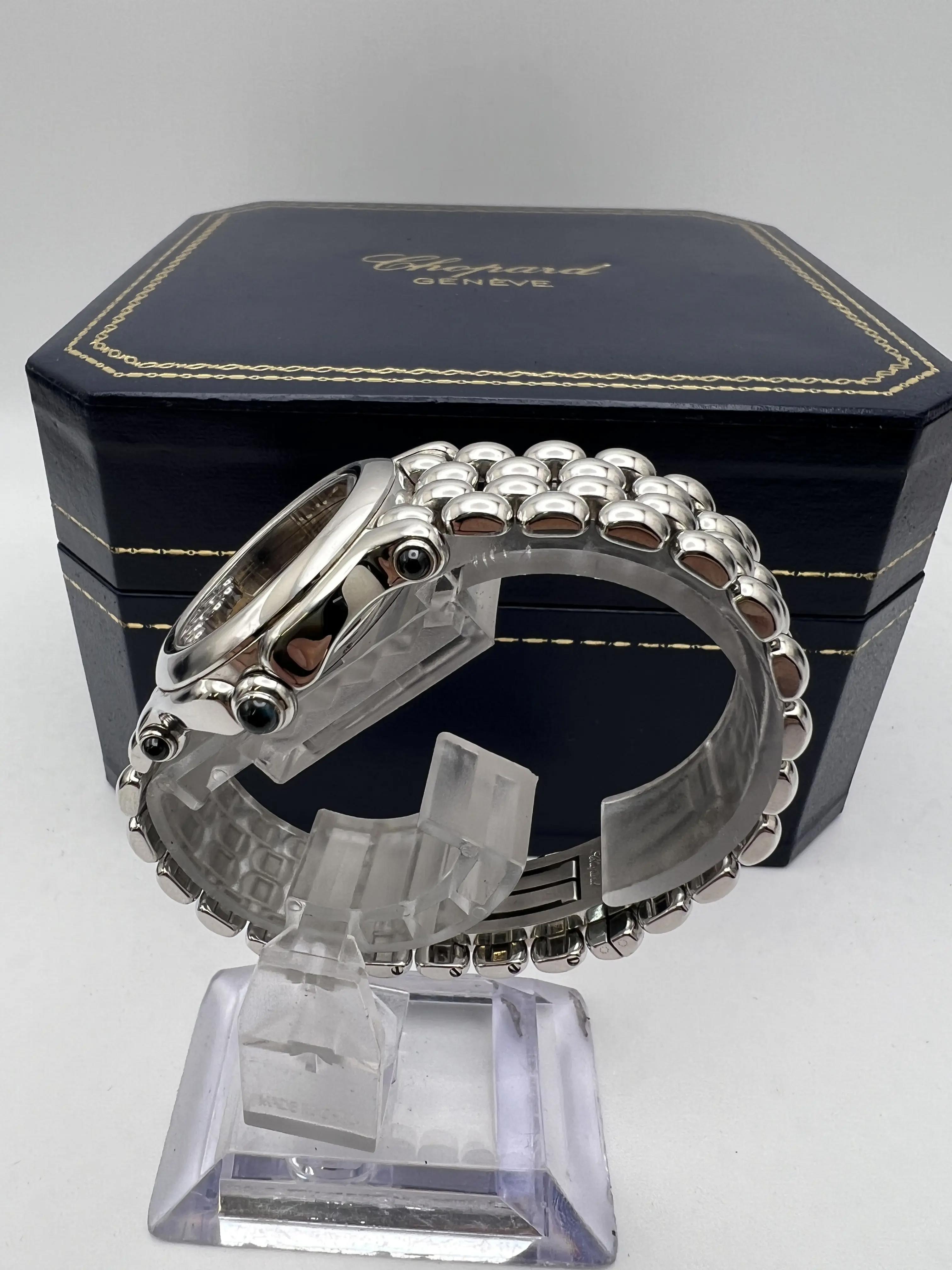 Rare Chopard Happy Sport 32mm 7 Diamond Champagne Dial Box