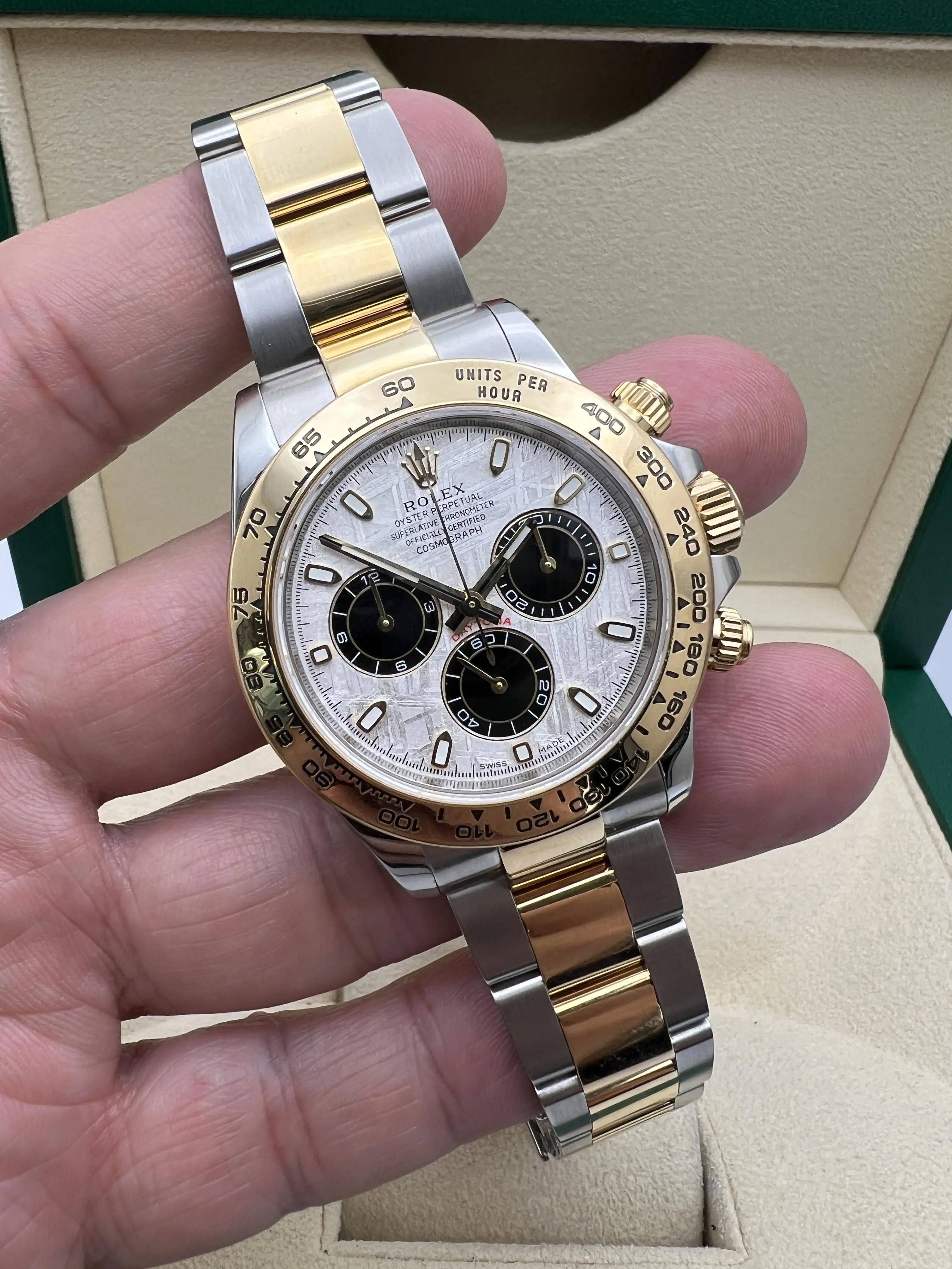 Rolex Daytona Custom Meteorite Dial 40mm 116503 18K Two Tone