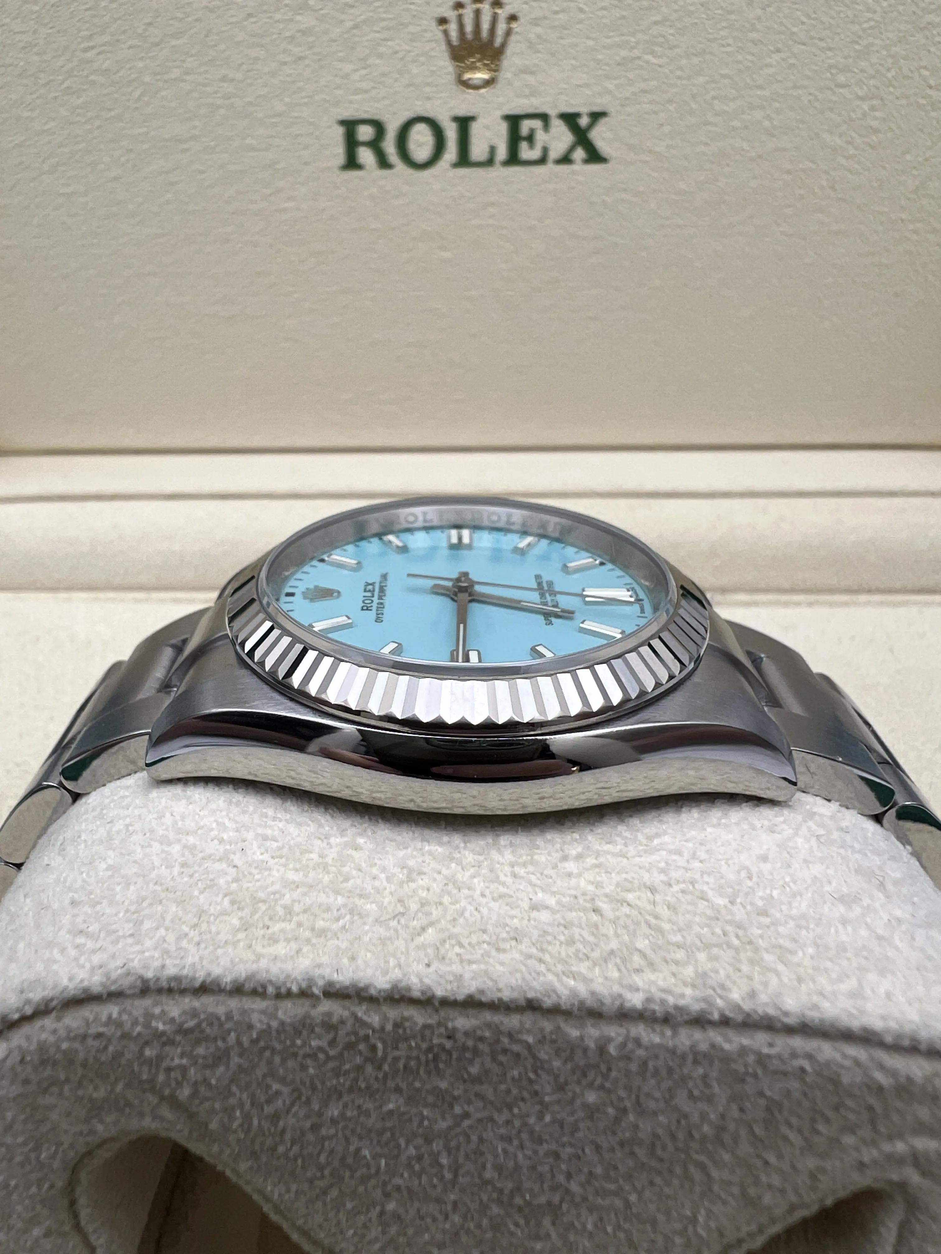 Rolex Oyster Perpetual 36mm 116034 18K Fluted Bezel Custom