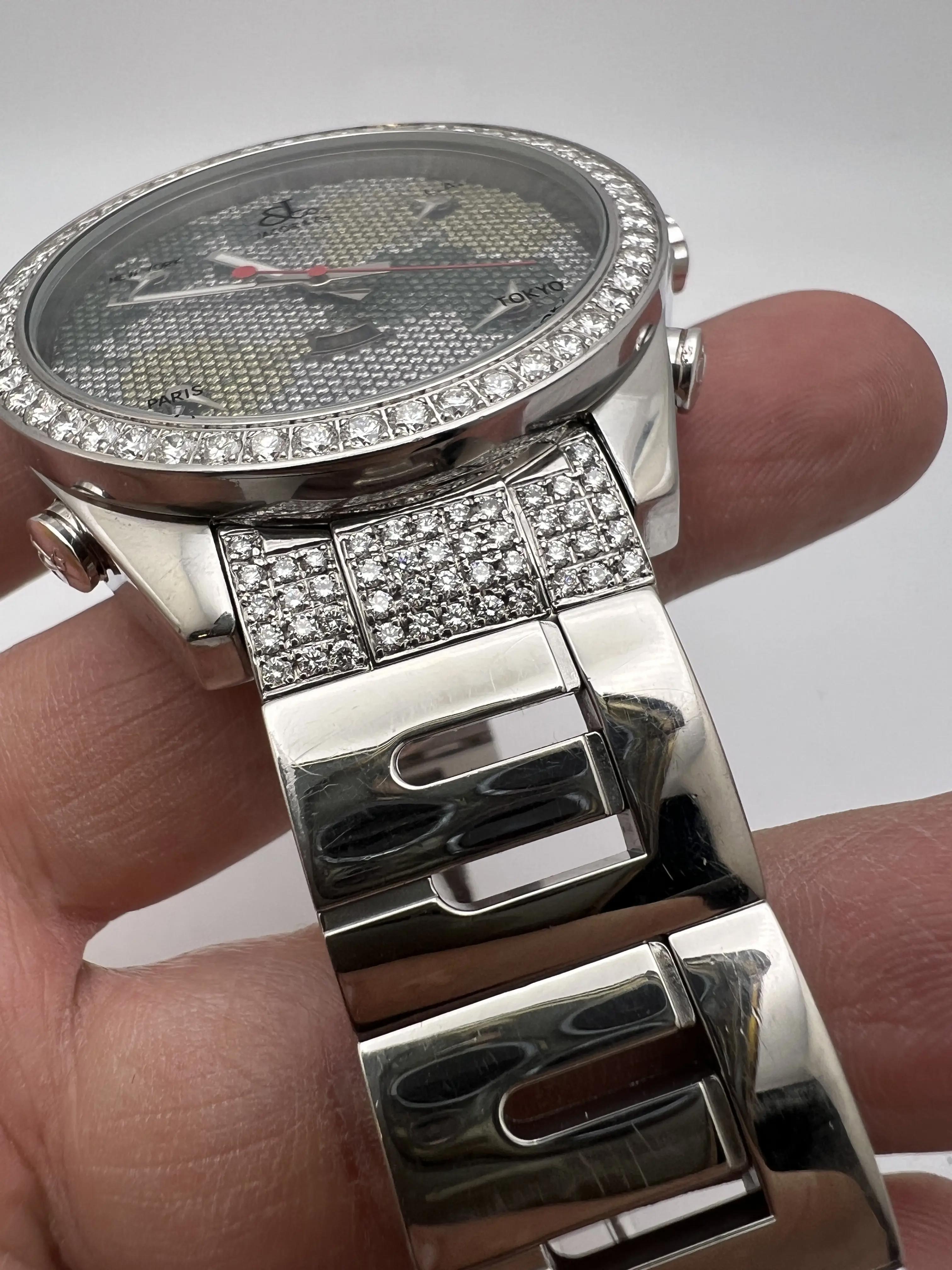 Jacob & Co. Five Time Zones 47mm Factory Diamond Dial Bezel Lugs