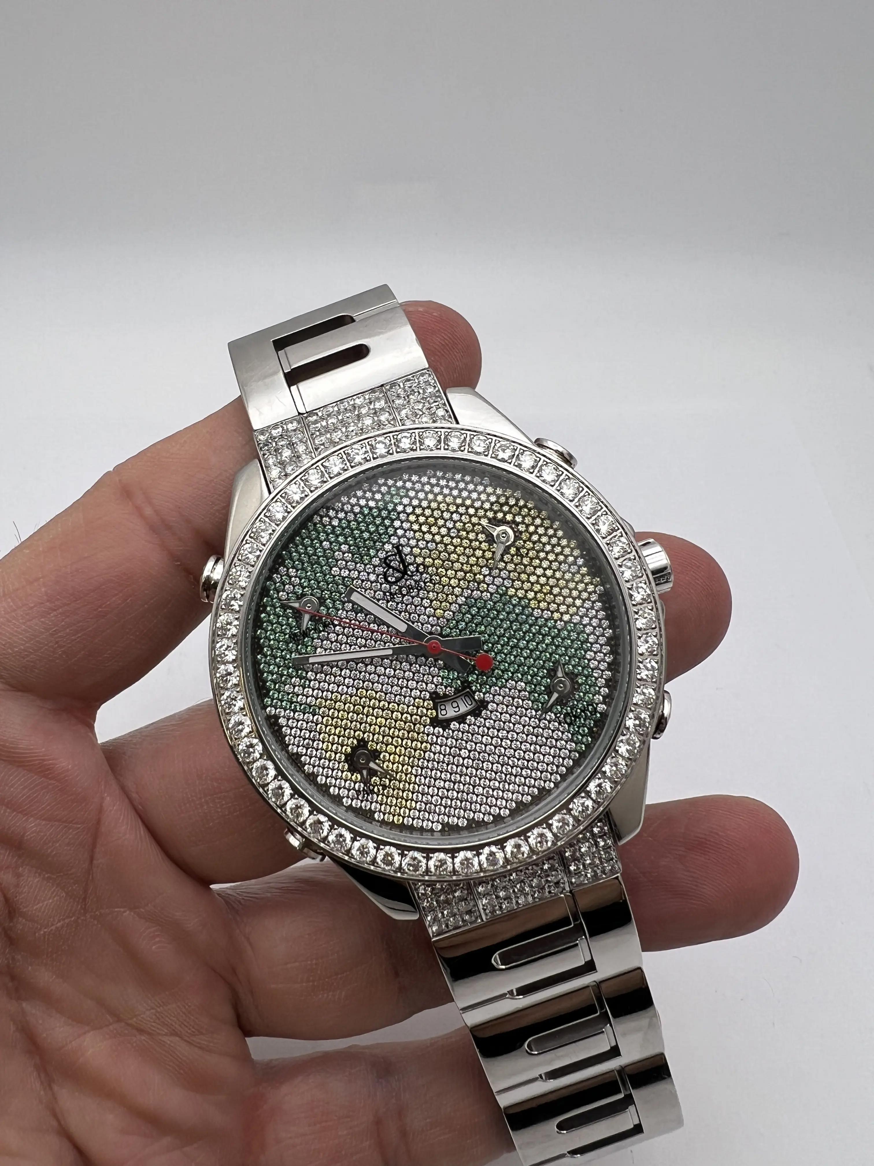 Jacob & Co. Five Time Zones 47mm Factory Diamond Dial Bezel Lugs