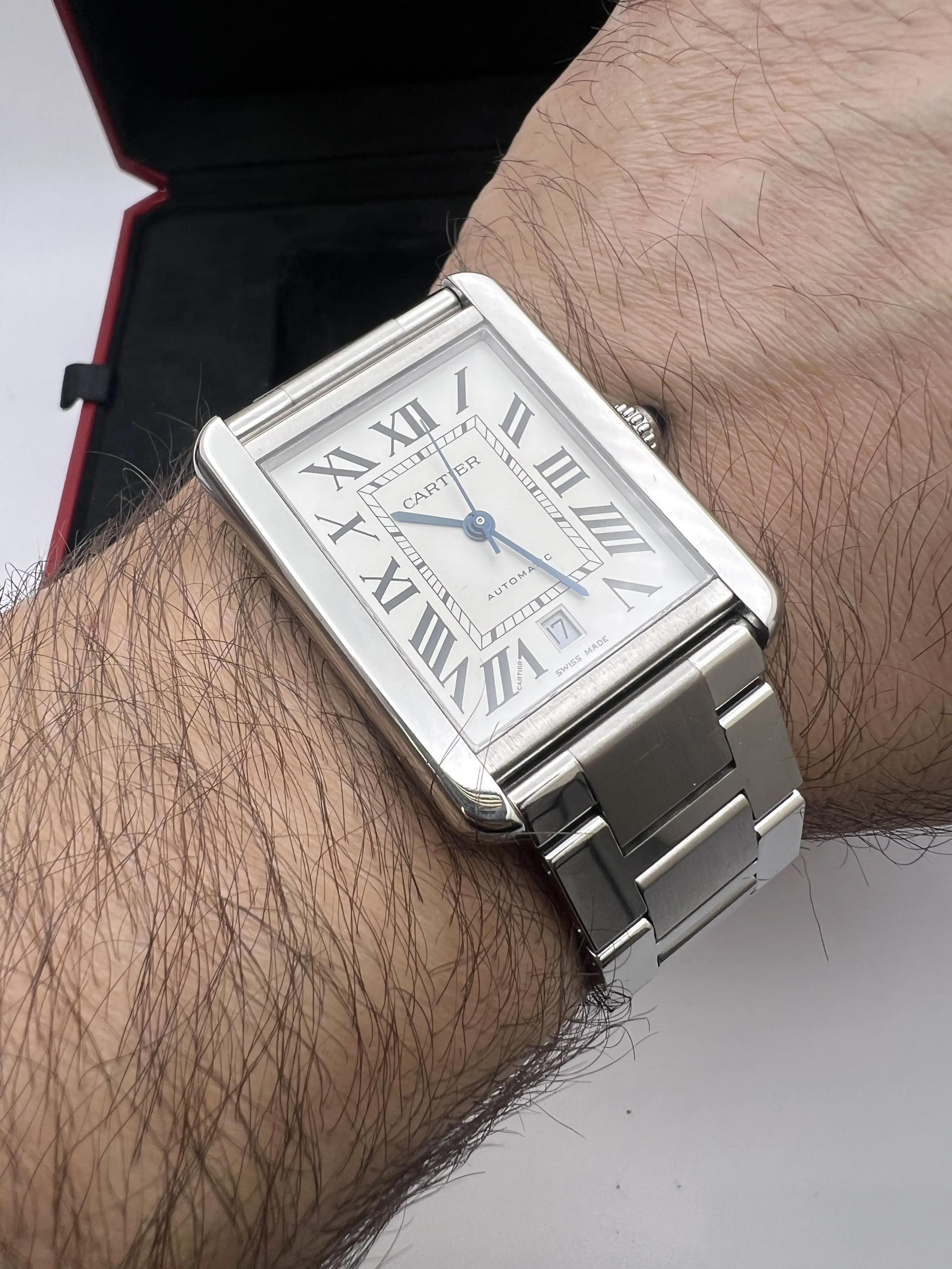 Cartier Tank Solo XL 31 x 41mm W5200028 Silver Dial Steel