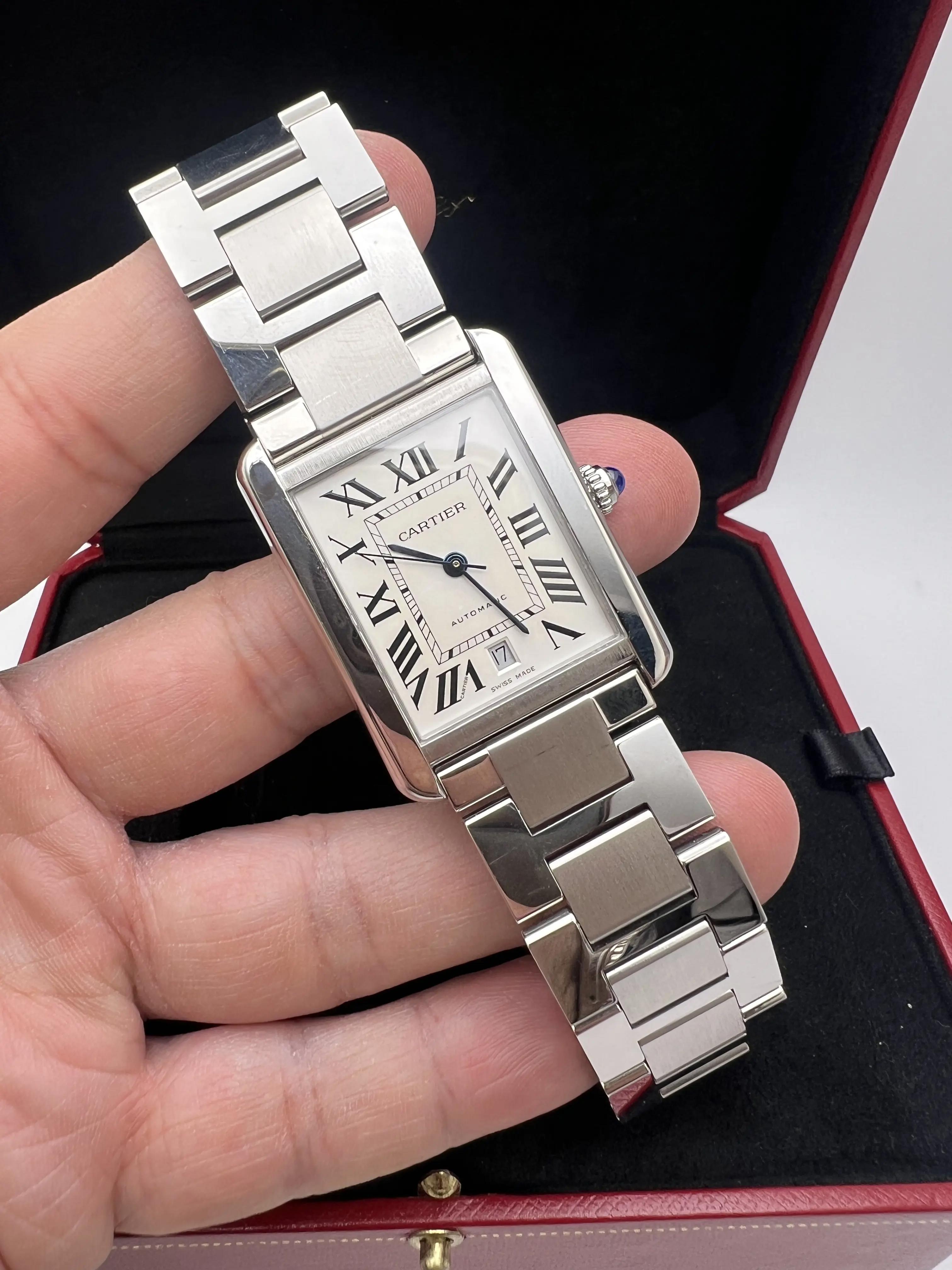 Cartier Tank Solo XL 31 x 41mm W5200028 Silver Dial Steel
