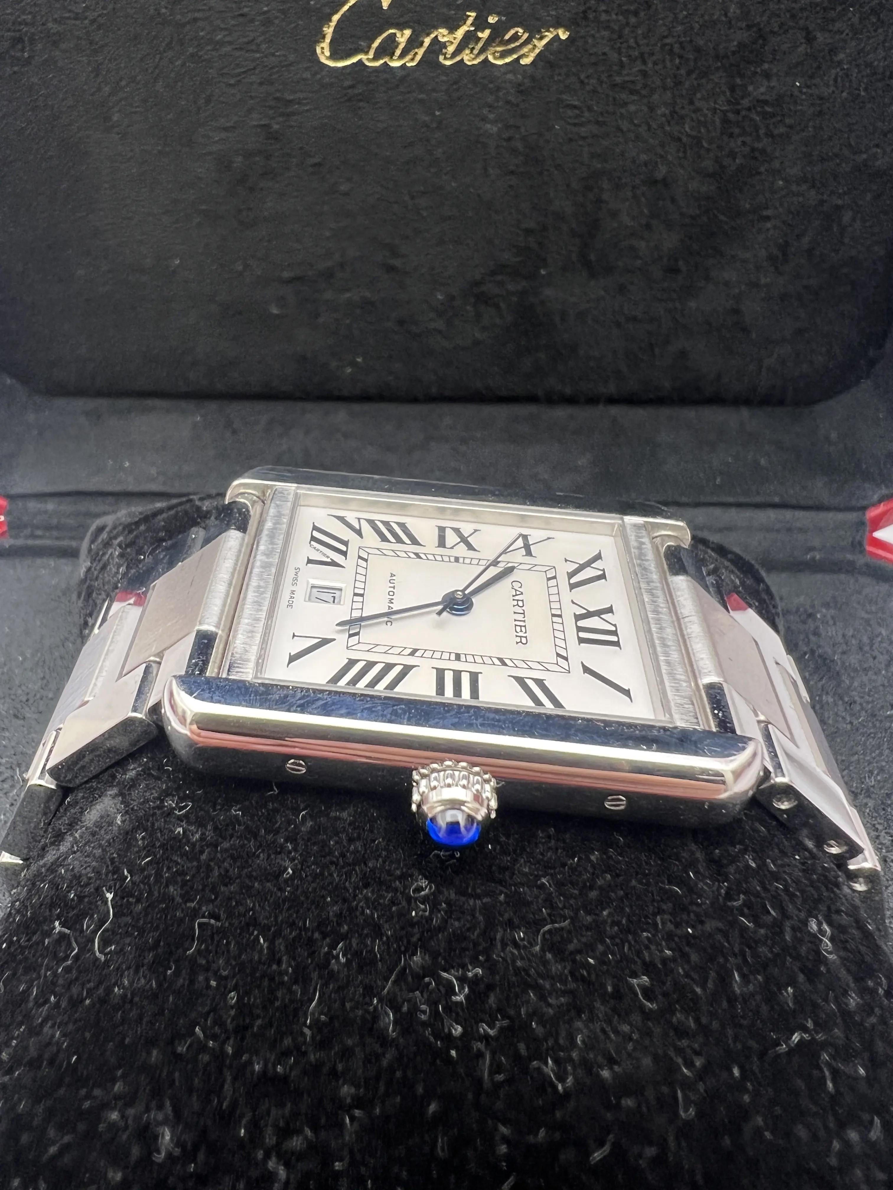 CARTIER Tank solo XL W5200028 Date Silver Dial Automatic Men\'s Watch Cartier Tank Solo XL W5200028 Stainless Steel Mens Watch Box  main image 2