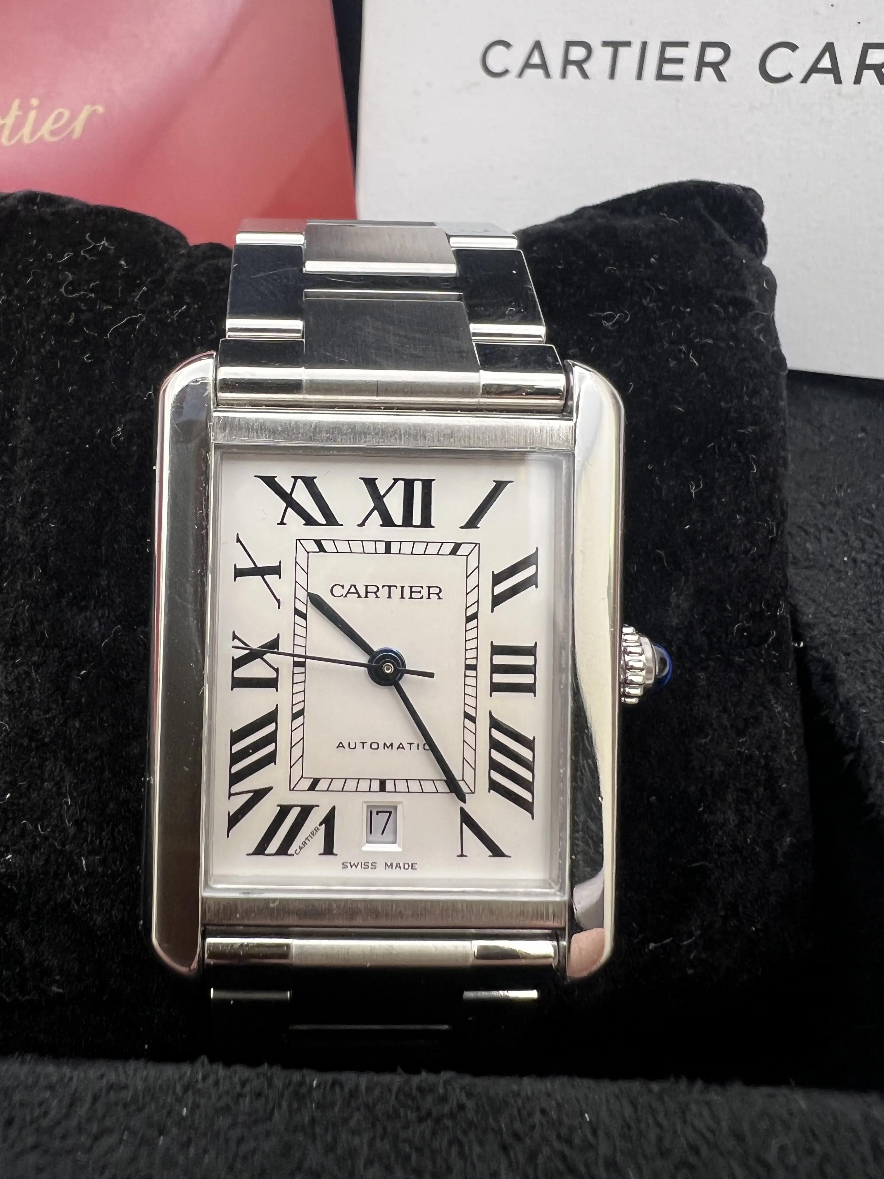 Cartier Tank Solo XL 31 x 41mm W5200028 Silver Dial Steel