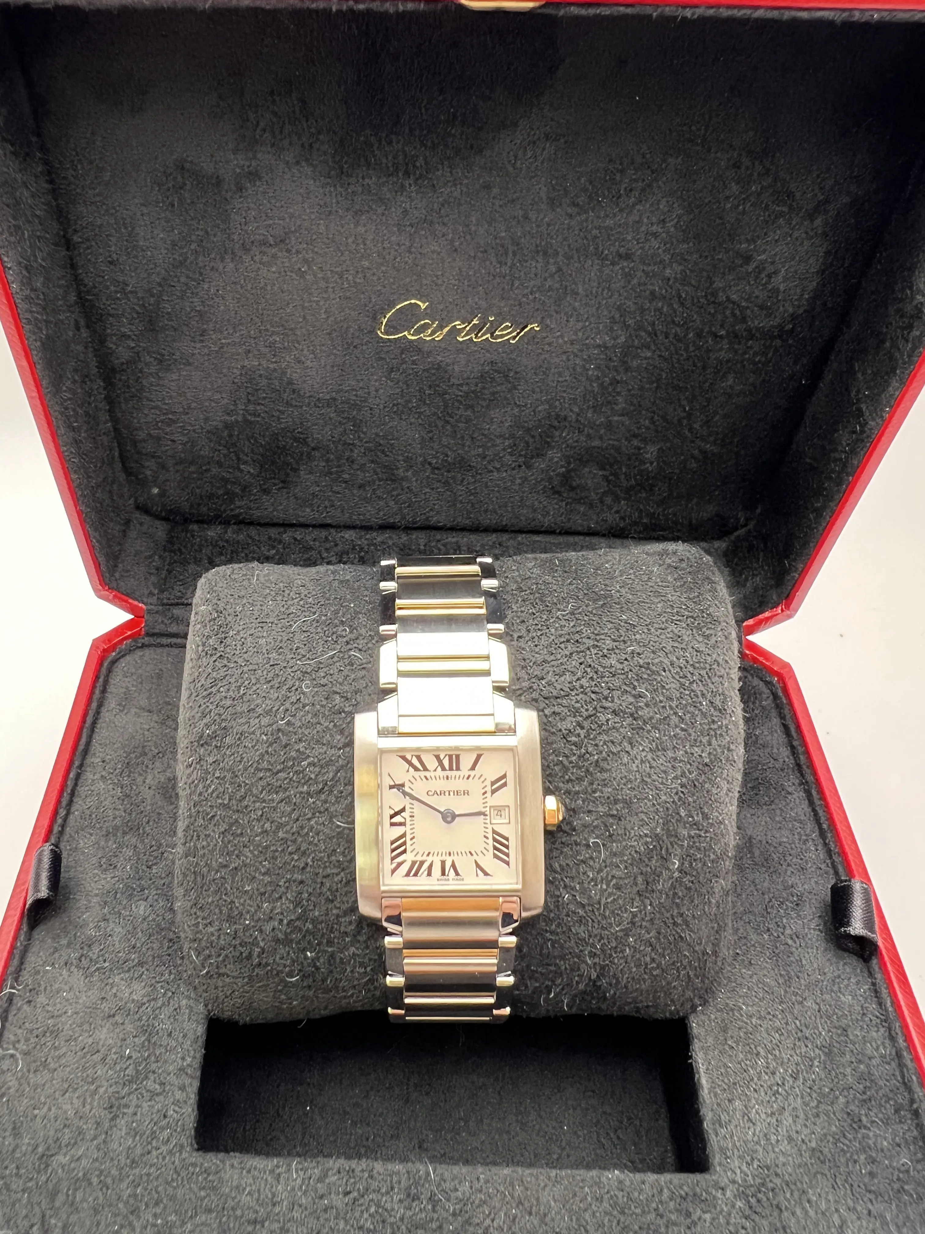 Cartier Tank Francaise Medium 18K Yellow Gold Steel W51012Q4  display picture 2
