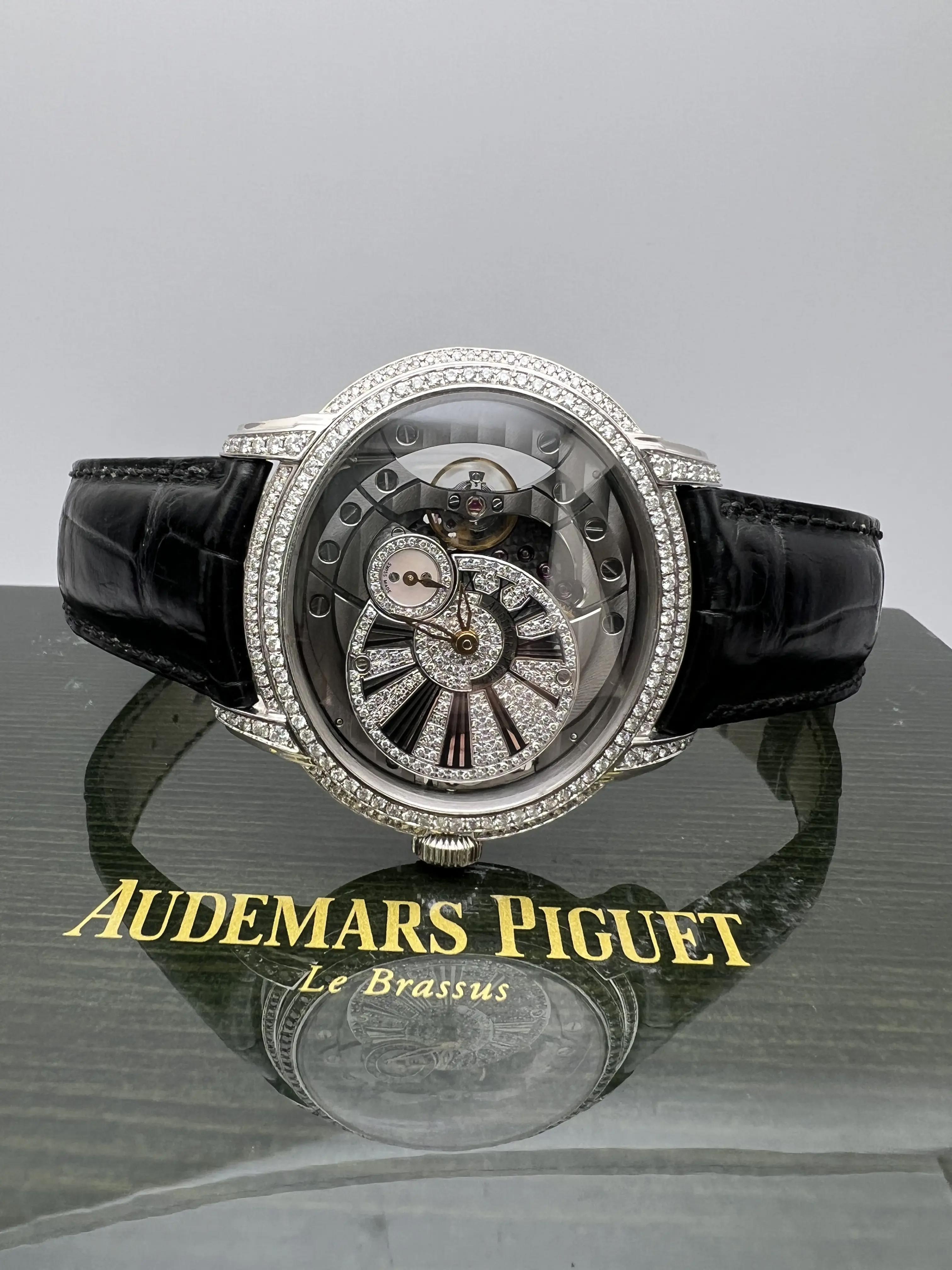 propertyty Audemars Piguet Millenary 15350ST Full Custom Set Diamonds 5 CTTW