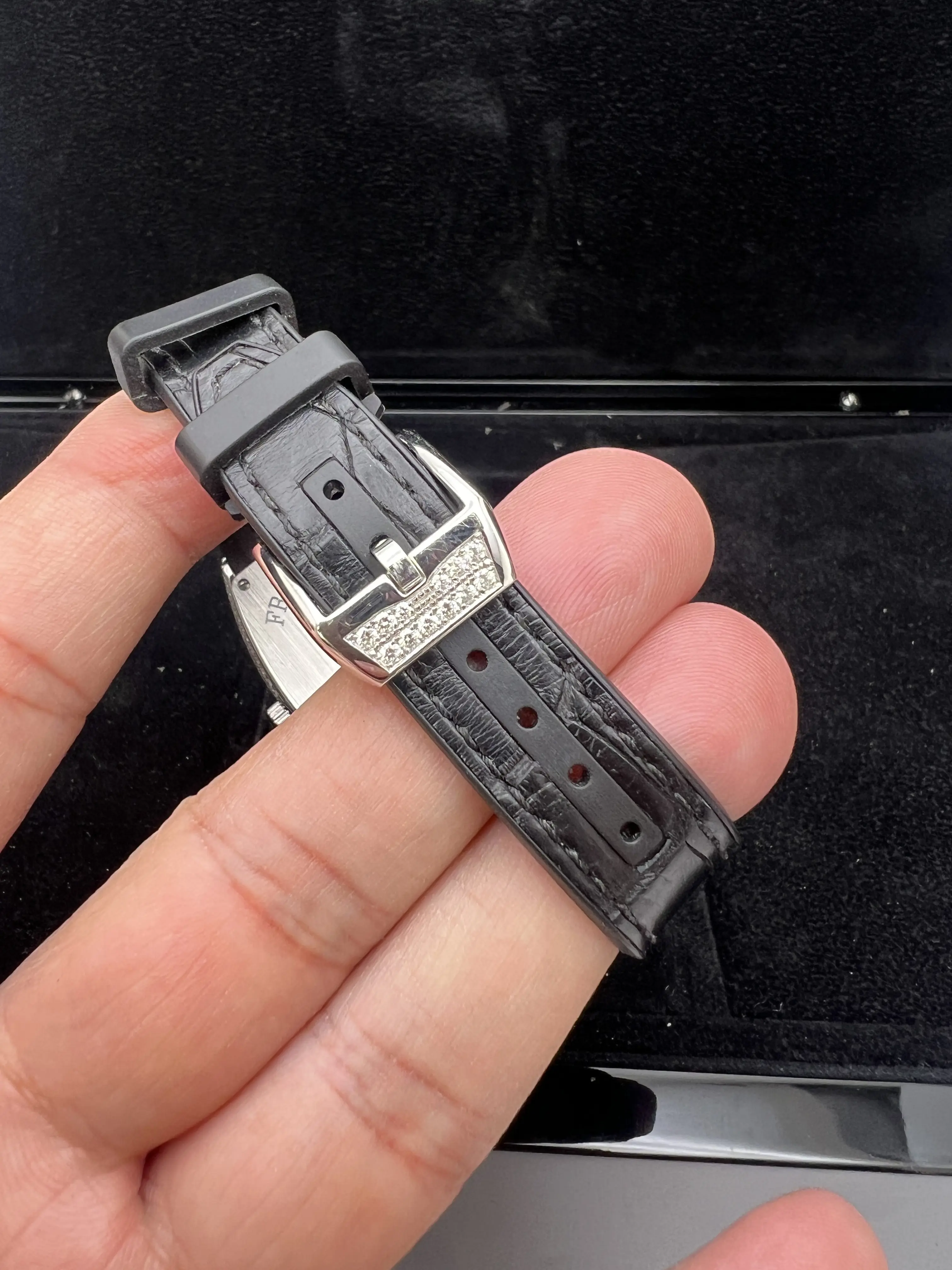 Franck Muller Vanguard V35QZDCD Full Factory Diamond Black